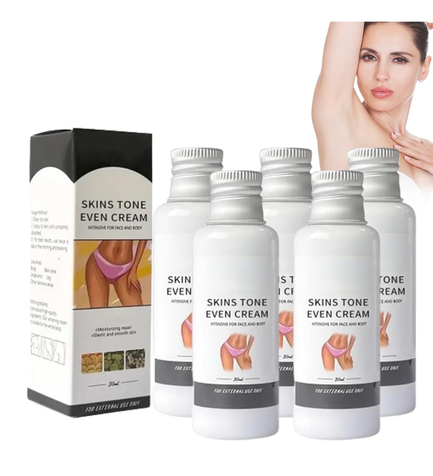 Skin Tone Even Cream 30 ml Skin Brightening Cream Lightening Cream for Armpits Even Skin Tone Body Cream for Women Private Parts Body Cream (5PCS) - Buy Online on GoSupps.com