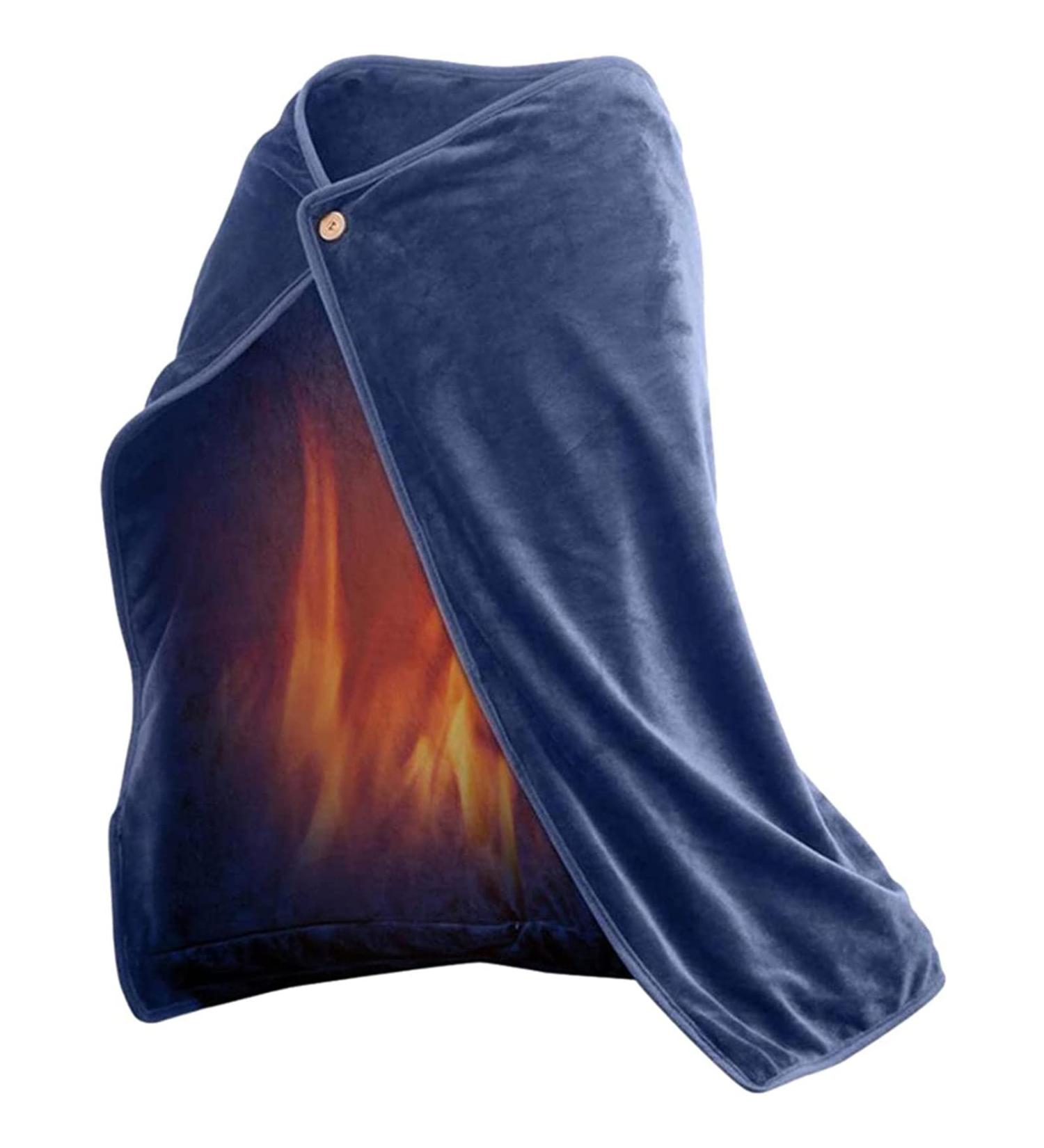 NVIVN USB Heated Scarf - Soft Flannel Warmth for Home & Office | Versatile Blanket & Pillow - Buy Online on GoSupps.com