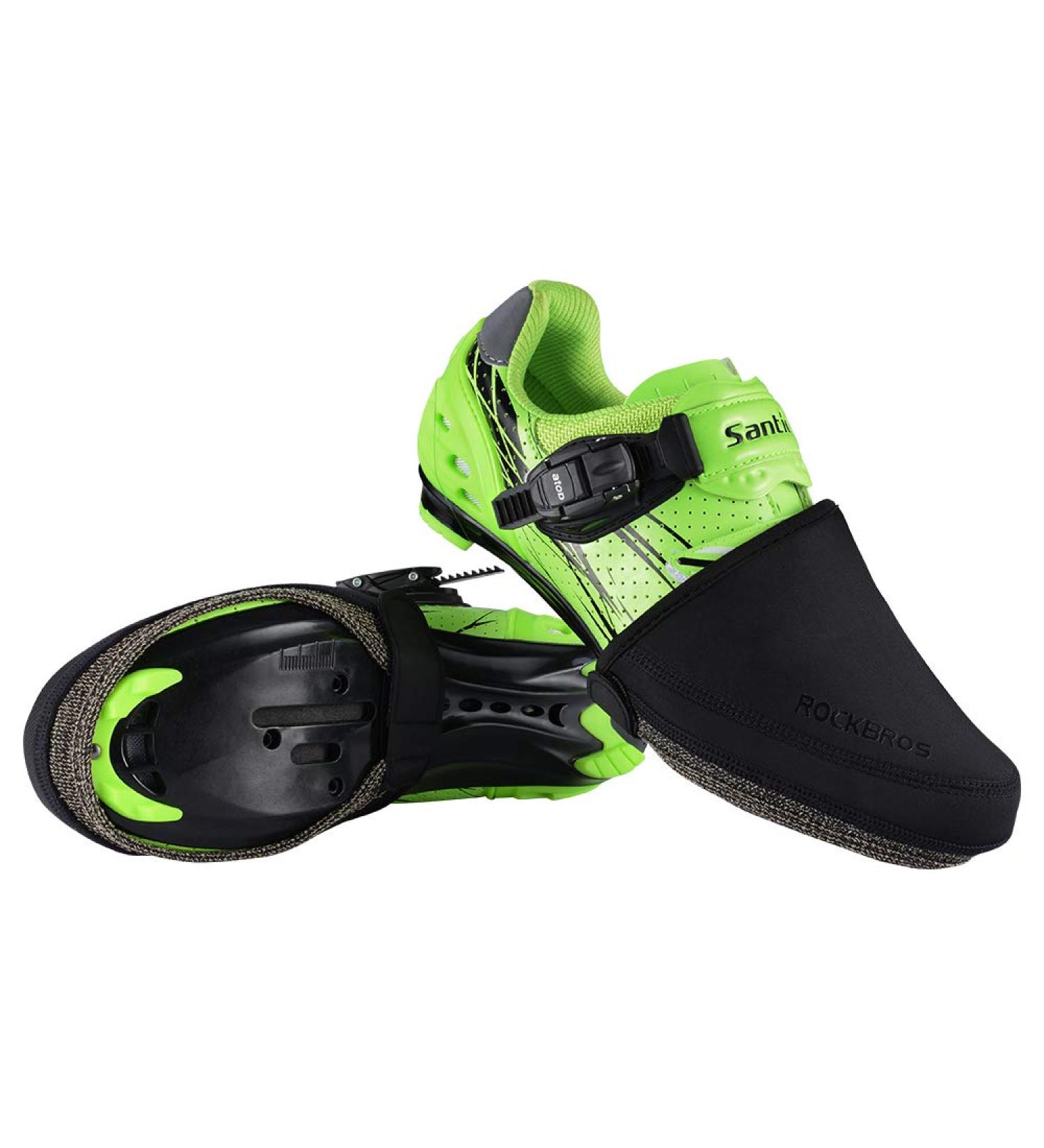 ROCKBROS Winter Cycling Toe Covers - Black Kevlar Overshoes (L/XL) - 1 Pair - Buy Online on GoSupps.com