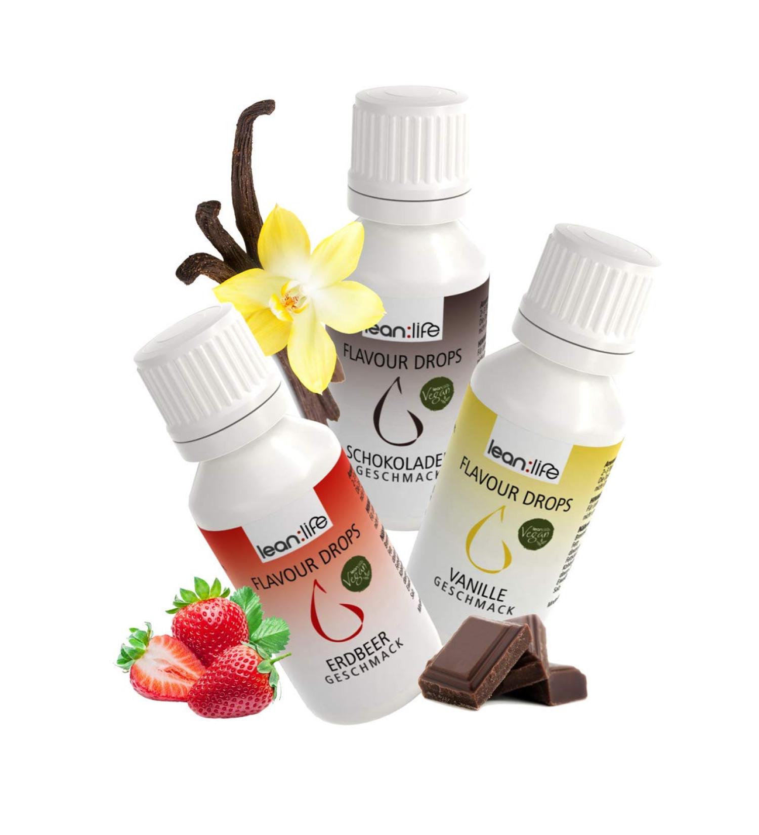 Buy Lean: Life Flavor Drops 30ml - Sugar-Free Low-Calorie Aroma Drops - 3 Set F rst P ckler Box - International Shipping Available - Buy Online on GoSupps.com