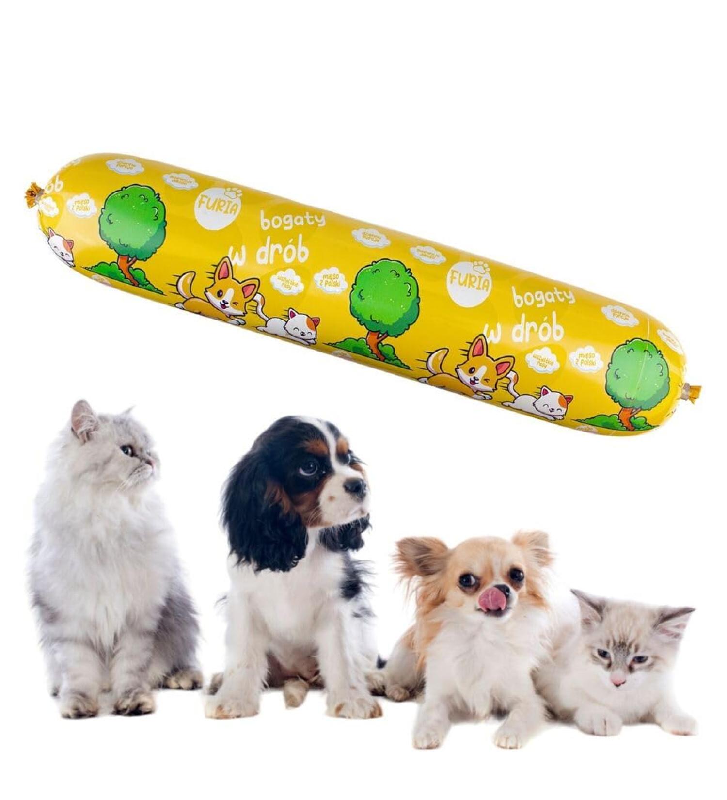 Dog Food | Dog Sausage | Cat Food | Cat Sausage | High Meat Sausage (6X 1kg Chicken) - Buy Online on GoSupps.com
