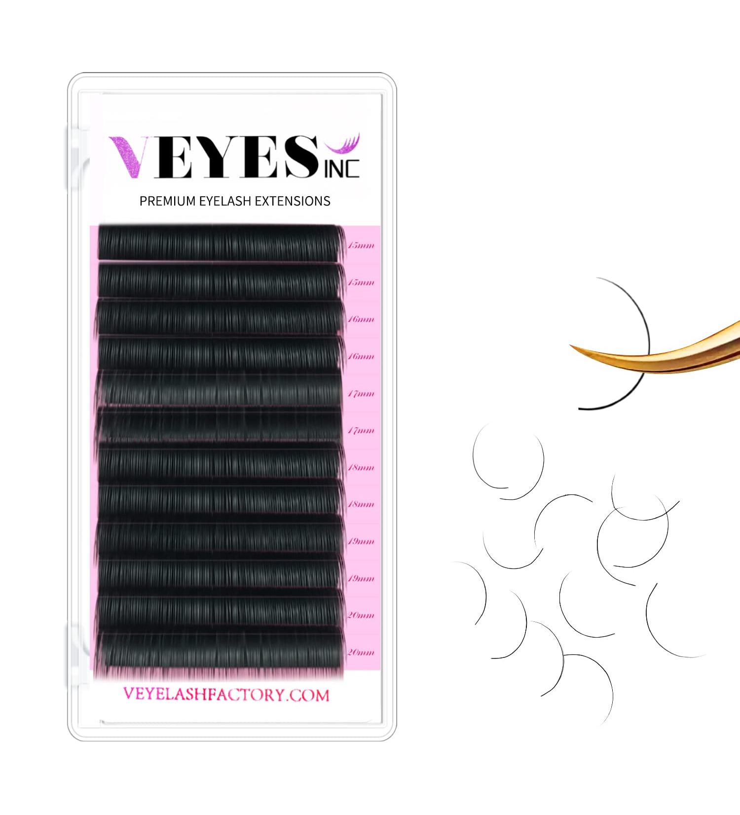 Veyelash 0.05 D Curl Mixed Eyelash Extensions 15-20mm - Premium Individual Lash Supplies - Buy Online on GoSupps.com