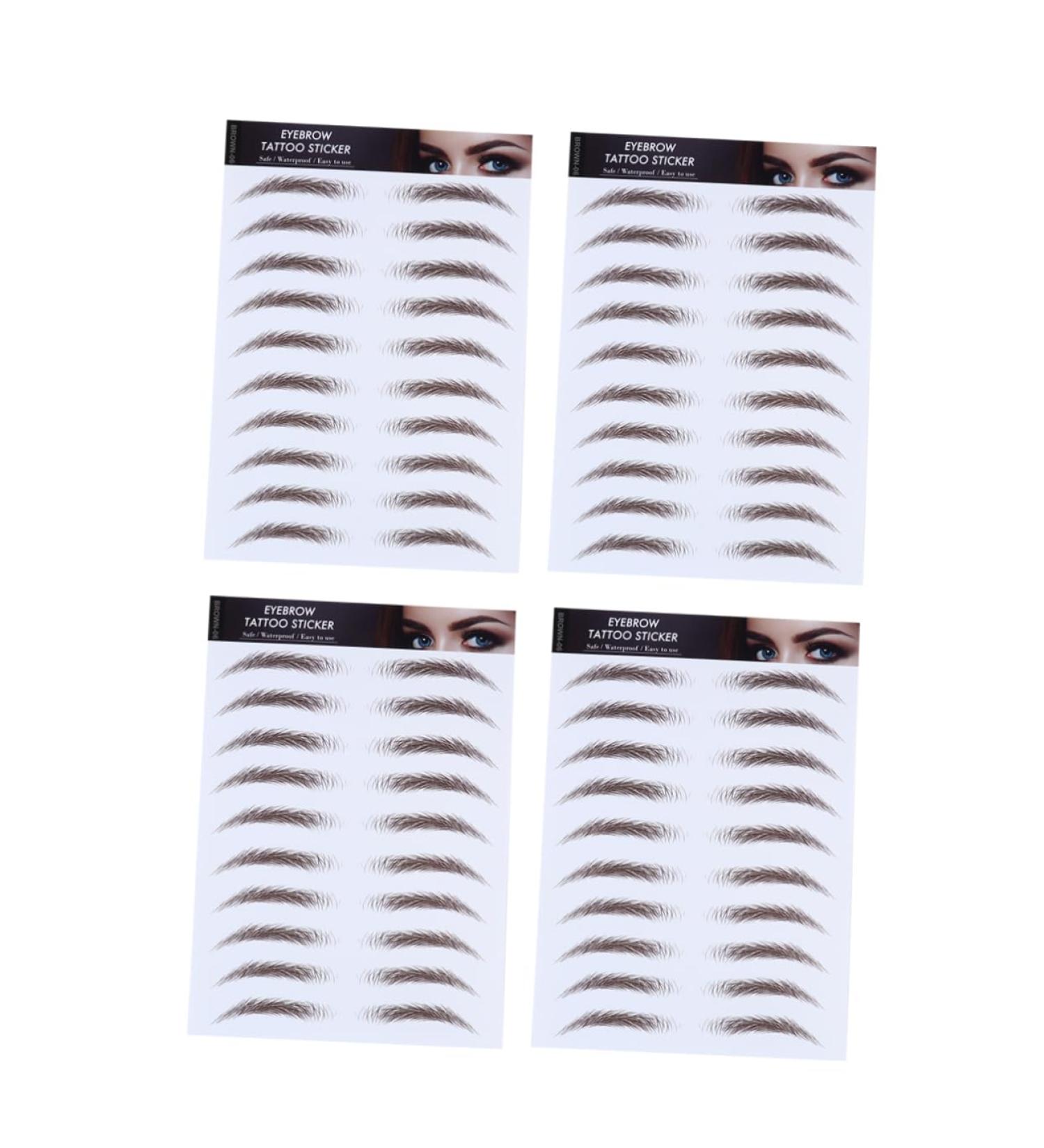 FOMIYES 8 Pcs Eyebrow Stickers Waterproof Makeup False Eyebrows Cosmetics 6d Hair-like Eyebrows Stickers 4d - Buy Online on GoSupps.com