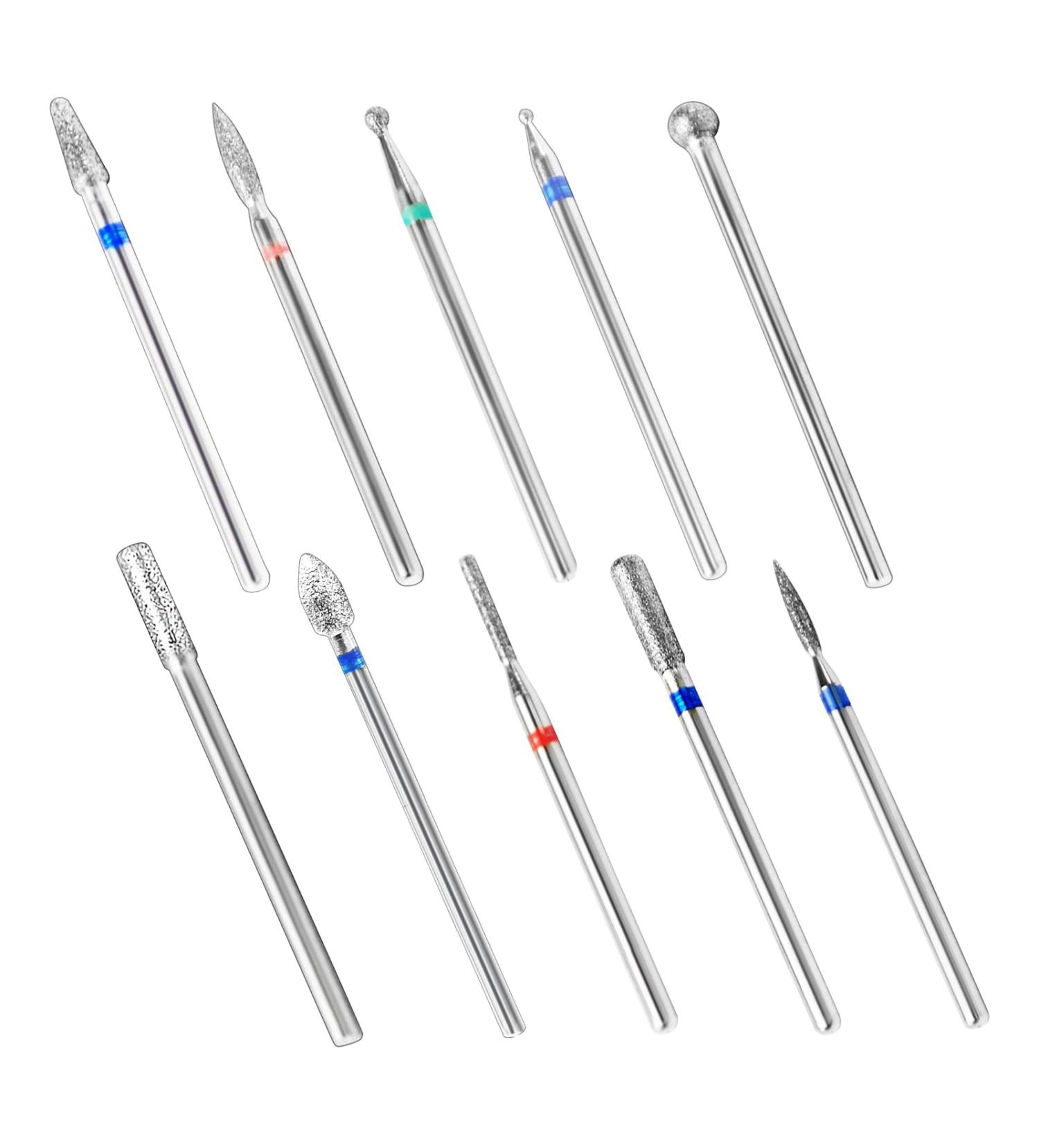 10pcs 3/32 Inch Diesisa Nail Drill Bits for Acrylic and Natural Nails | Manicure Pedicure Tool for Electric Nail Drill WK01 - Buy Online on GoSupps.com