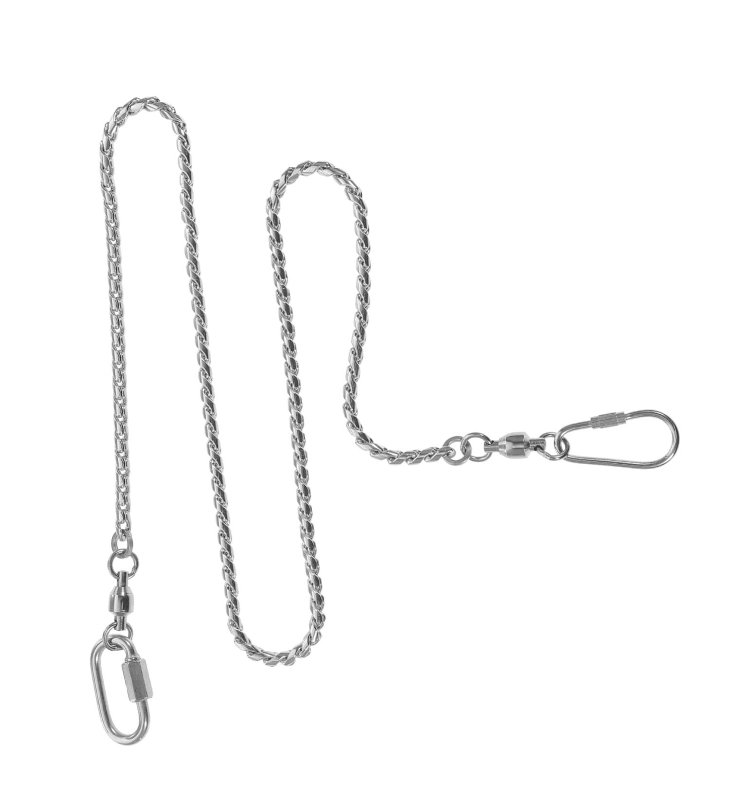 Kisangel Parrot Foot Anklet Cockatiel Leash Bird Foot Ring Bird Leg Ring Coil Chain Pet Harness Chicken Leash 75.00X4.80X4.80CM Silver - Buy Online on GoSupps.com