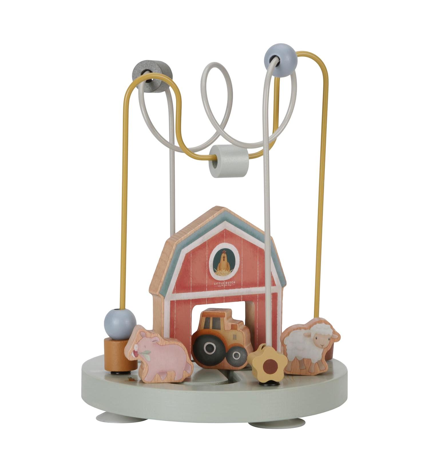 Little Dutch 7133 FSC Wooden Activity Spiral - Enhance Motor Skills with Little Farm Toy | International Shipping - Buy Online on GoSupps.com