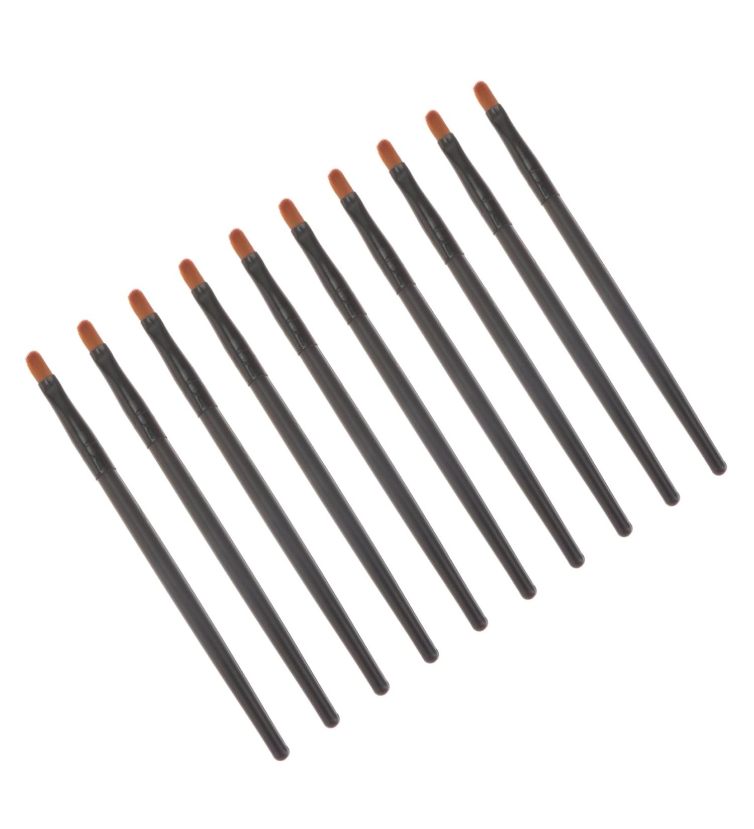 Outanaya 10pcs Nose Shadow Brush Single-head Brush Nail Monomer Dish Cosmetic Kit Black Artificial Fiber - Buy Online on GoSupps.com