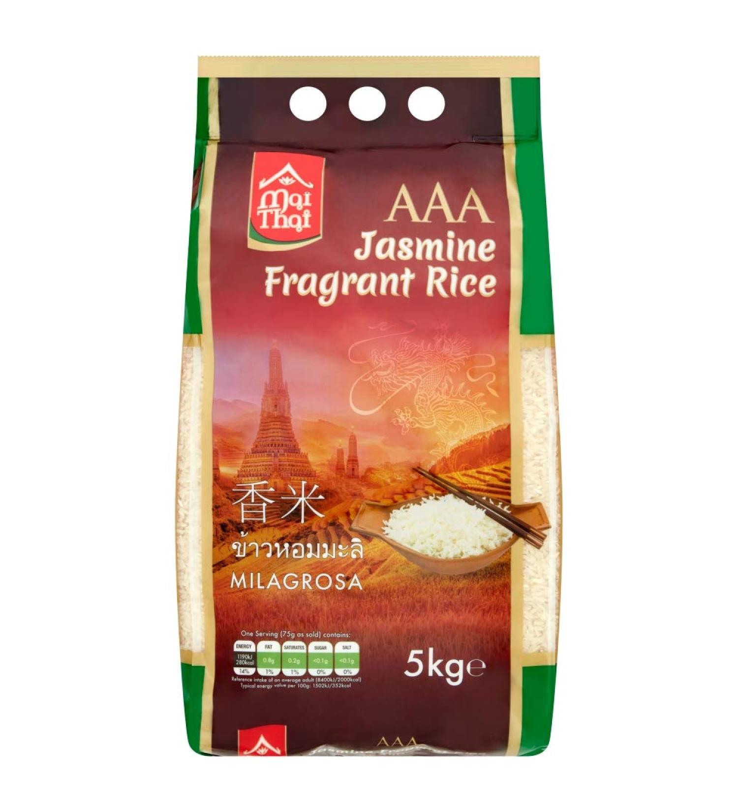 Mai Thai AAA Jasmine Rice (Pack of 1) 5kg