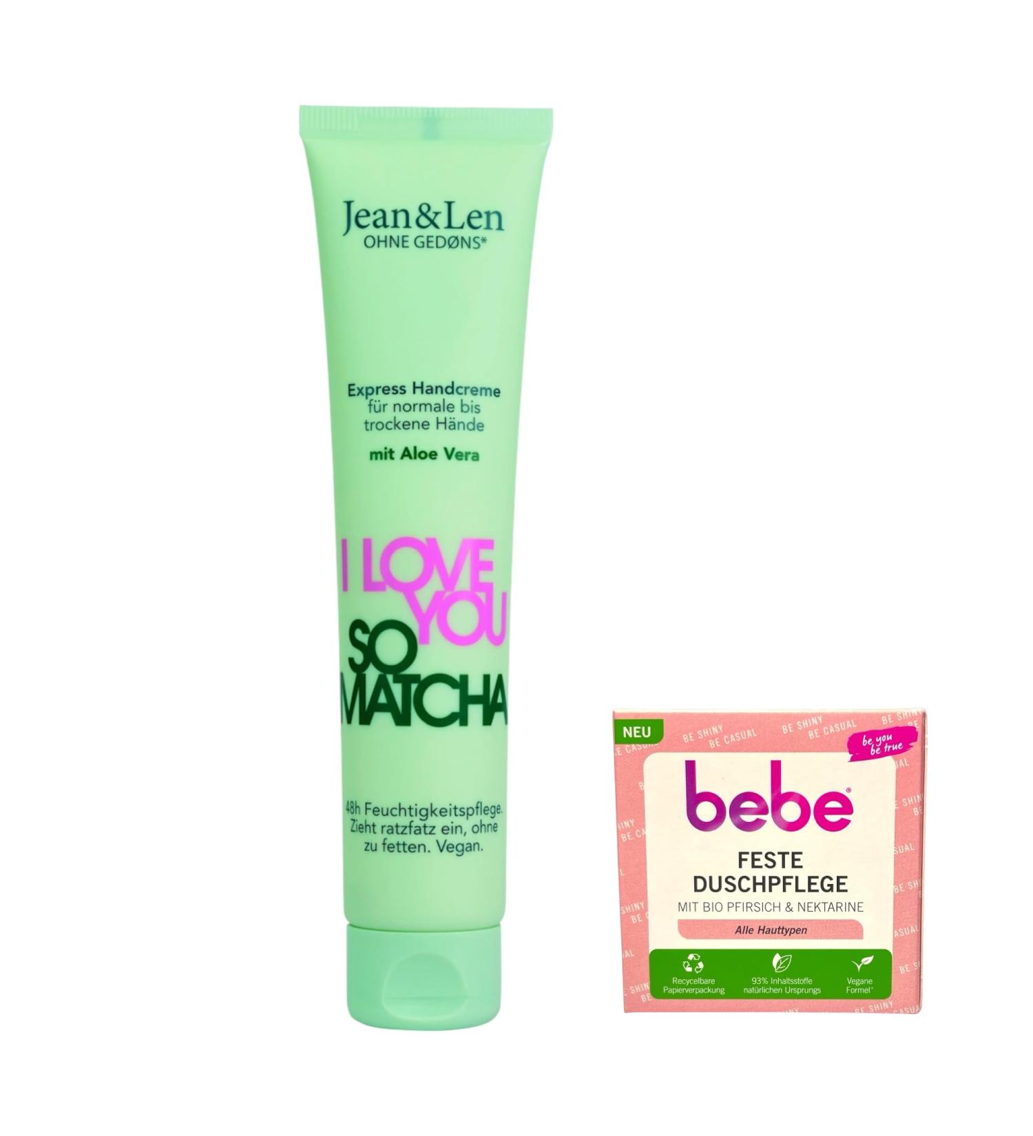 Jean & Len Jean&Len I Love You So Matcha Hand Cream 75 ml + 1 Firm Baby Shower Treatment