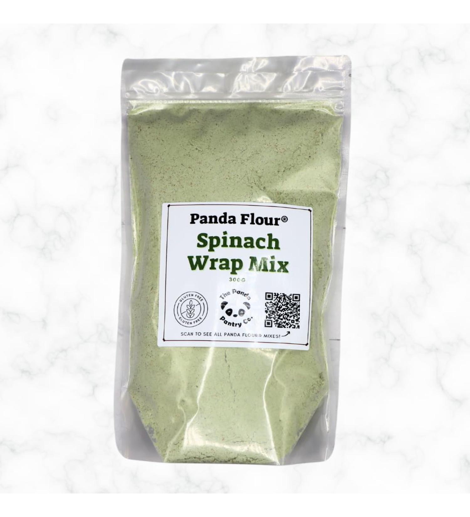 Panda Flour Spinach Wrap Mix - Clean Keto Gluten Free bread - Buy Online on GoSupps.com