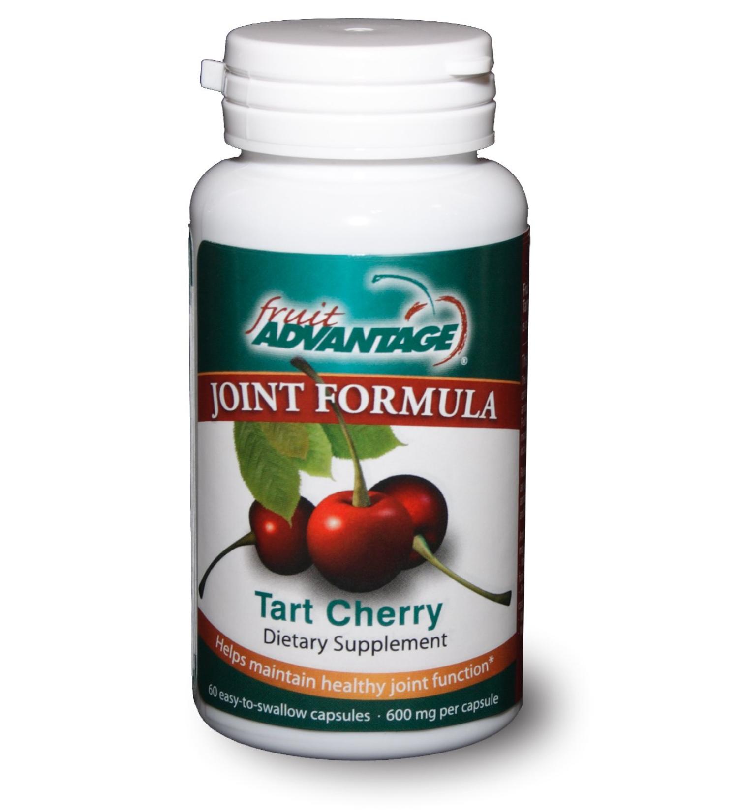 Montmorency Tart Cherry Capsules Joint Formula 1200 mg per serving - 60 Vegetarian Capsules 1 Count (Pack of 1)