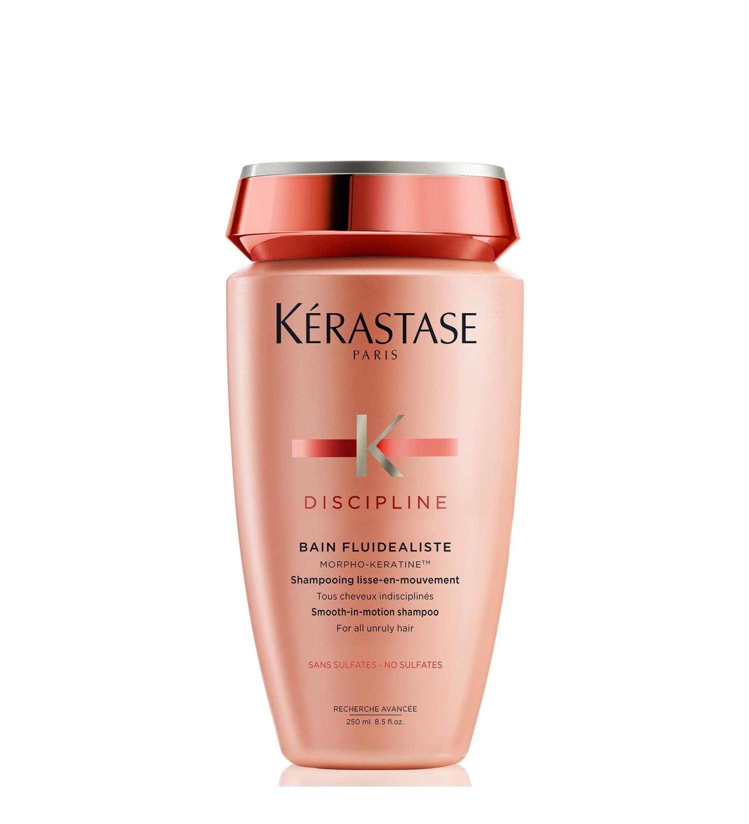 Kerastase Discipline Bain Fluidealiste Shampoo - Smoothing Anti-Frizz | 8.5 Fl Oz | Sulfate-Free | For All Hair Types - Buy Online on GoSupps.com