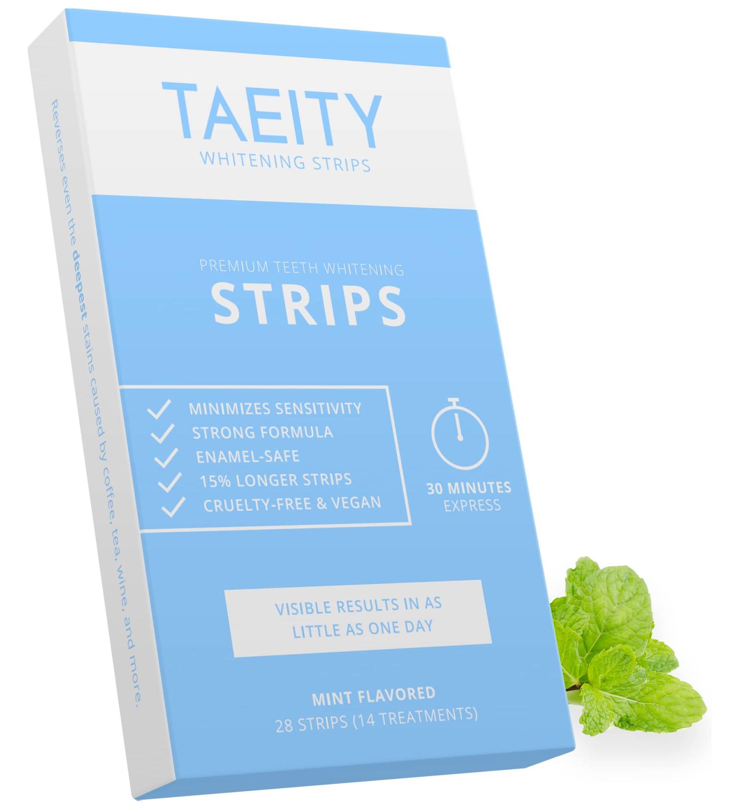 Taeity Teeth Whitening Strips - Non-Sensitive Strong Formula (28 Strips) - Buy Online on GoSupps.com
