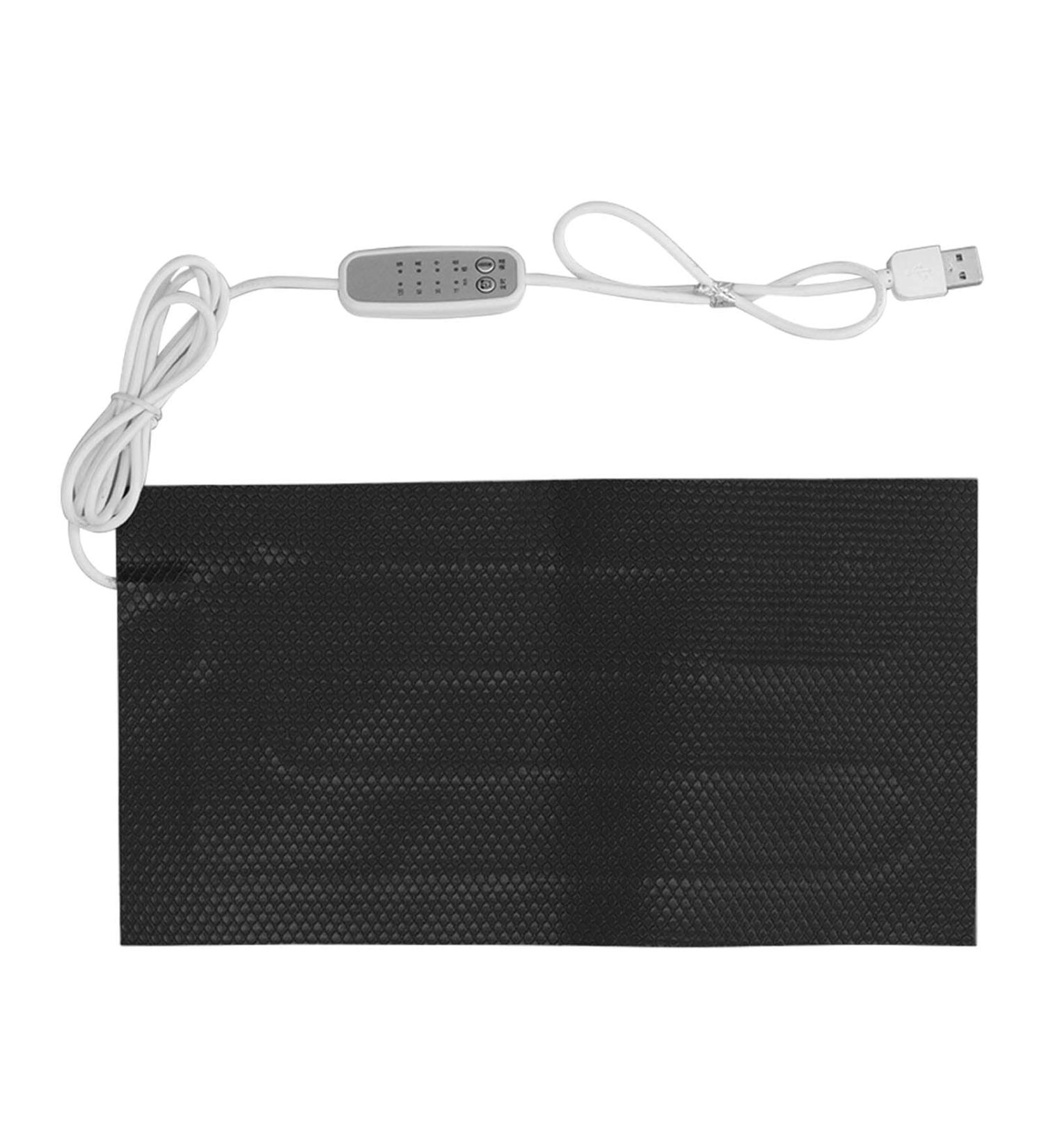DC5V Waterproof Electric Heating Pad - 4 Speed USB Temperature Regulating Fabric Heater (15x30cm) for Fast Pain Relief - Buy Online on GoSupps.com