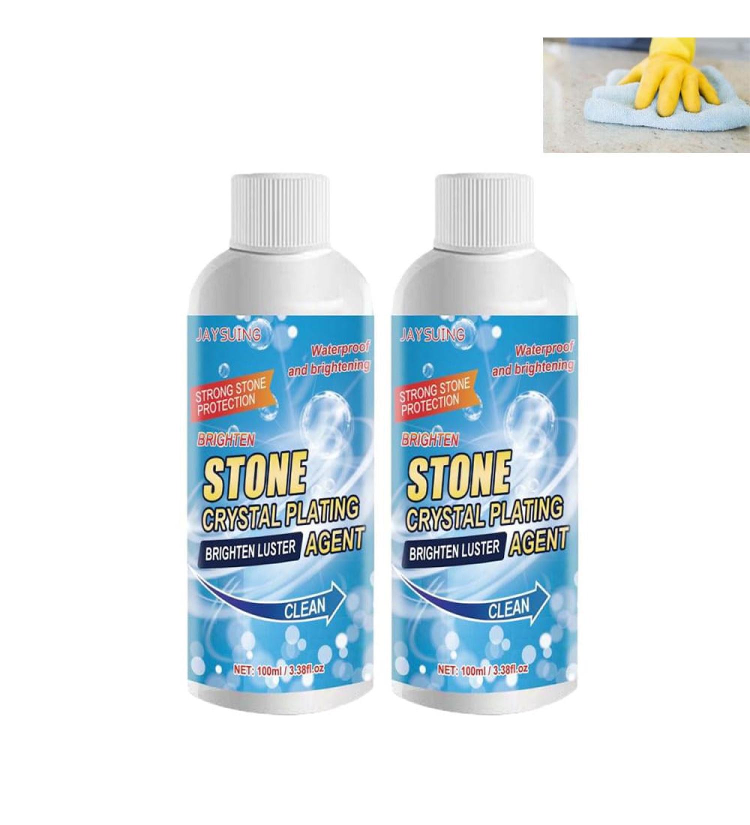 Stone Stain Remover Cleaner 2023NEW Stone Crystal Plating Agent Stone Crystal Plating Brighten Luster Agent Clean Nanometer Crystal Plating Agent Kitchen Marble Oil Stain Cleaner (2pc) - Buy Online on GoSupps.com