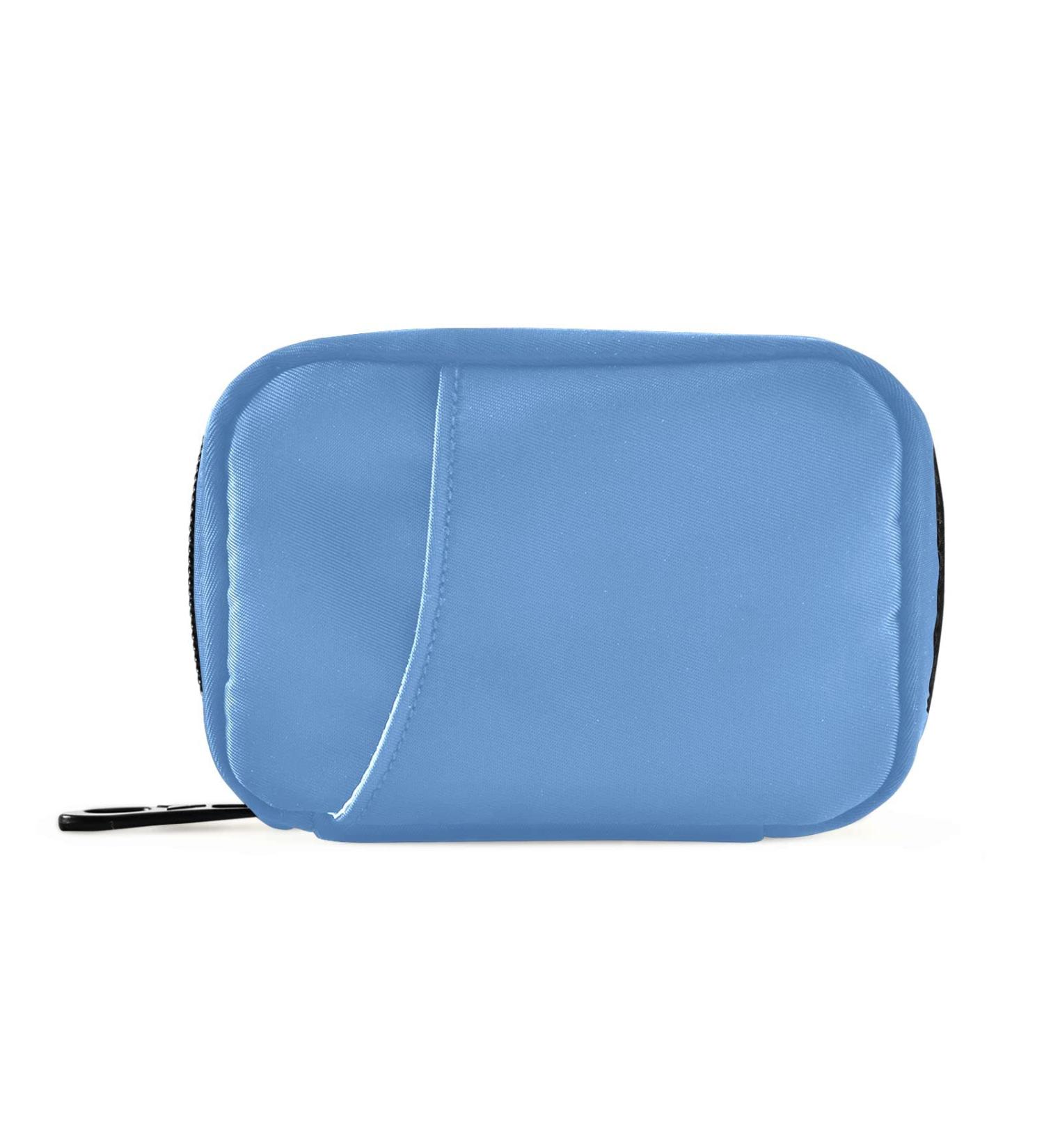 Naanle Pill Box - 7 Day Travel Organizer | Zipper Portable Weekly Case | Compact Sky Blue Vitamin & Supplement Holder - Buy Online on GoSupps.com