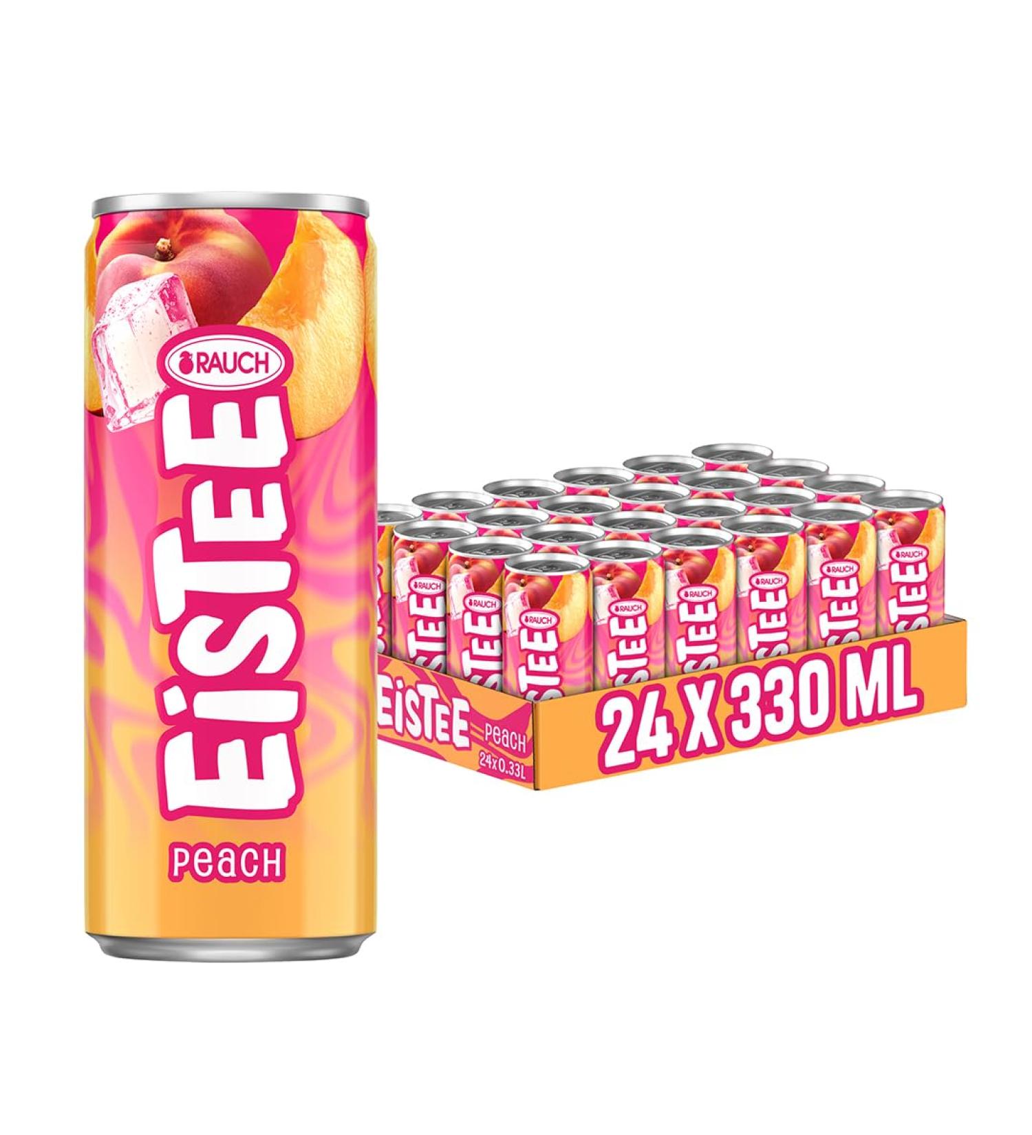 Buy Smoke ie Tea Peach - Refreshing Black Tea & Rose Hip Drink | 24x330ml Cans | Perfect Thirst Quencher for Tea Lovers | Best Quality International Shipping - Buy Online on GoSupps.com