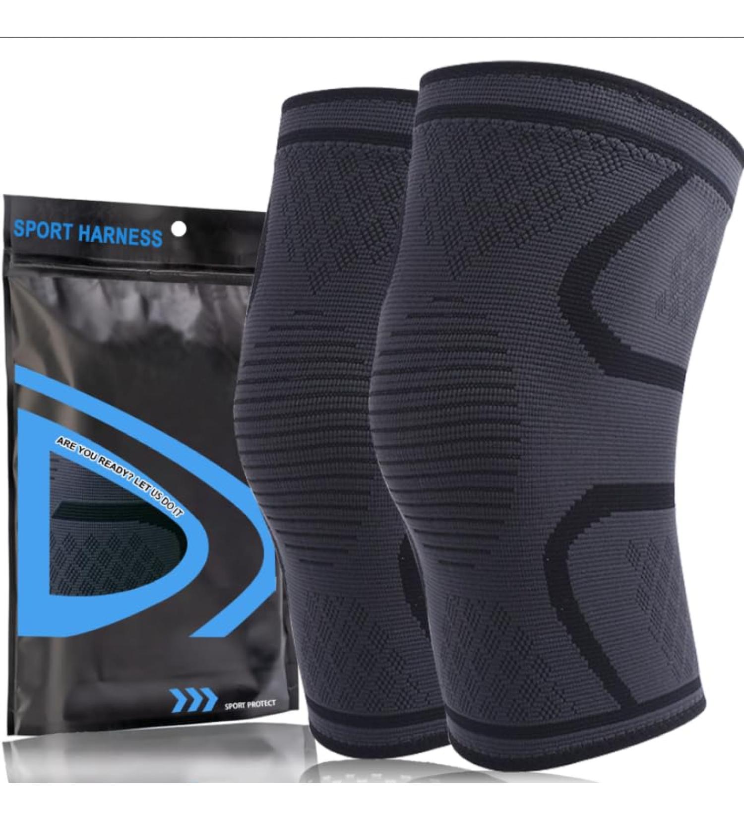 home harbor 2 Piece Knee Pads for Men and Women Knee Brace for Osteoarthritis Knee Support Sports Compression Elastic for Runnin - Buy Online on GoSupps.com