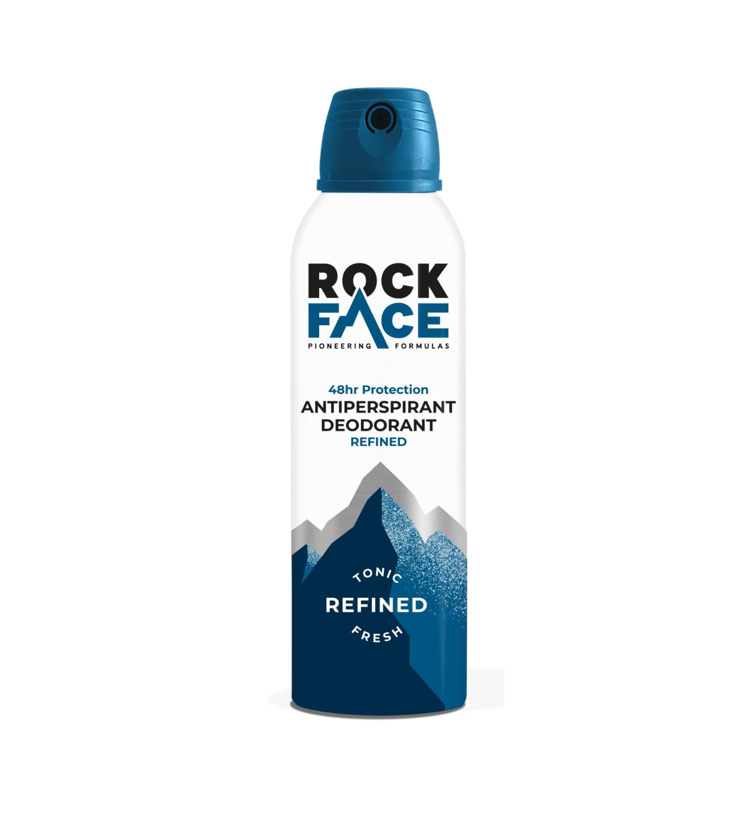 Rock Face Refined Antiperspirant Deodorant 200ml | Sandalwood & Cedar Scent | Fast Absorbing | Non-Staining | 48 Hour Protection Refined 1 count (Pack of 1) - Buy Online on GoSupps.com