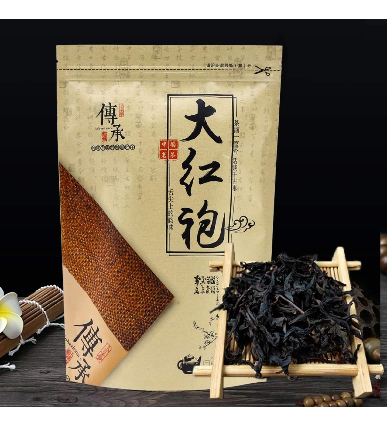 Da Hong Pao Oolong Tea Loose Leaf - Wuyi Rock Tea from Wuyi Mountain - 8.8oz/250g - Buy Online on GoSupps.com