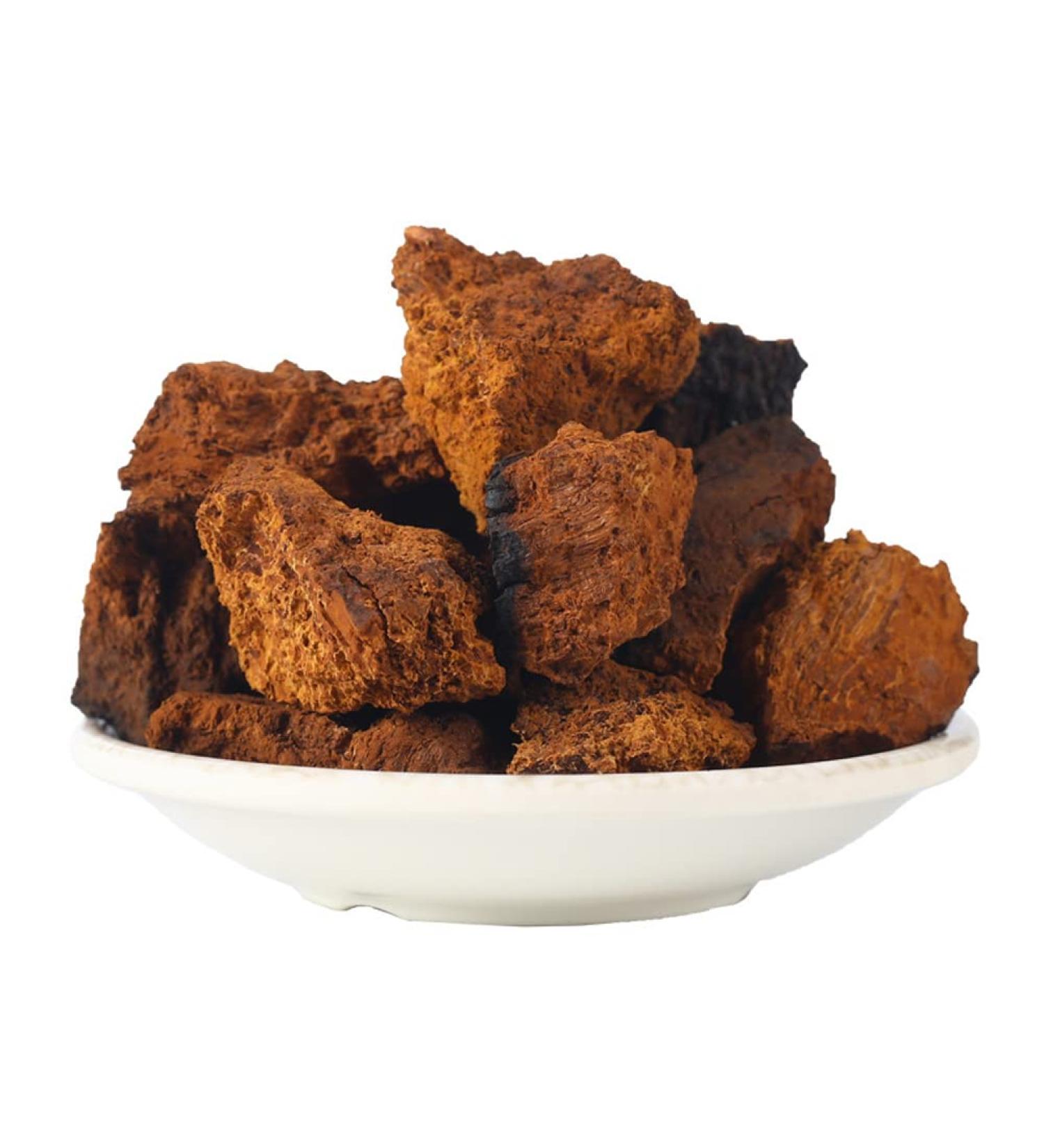 Chaga Tea Chaga Mushrooms Chaga Chaga Mushrooms Chaga Mushroom Tea Chaga Chunks Chaga Tea Organic Dried Chaga Mushrooms Bai Hua Rong (250grams) 1 Count (Pack of 1)