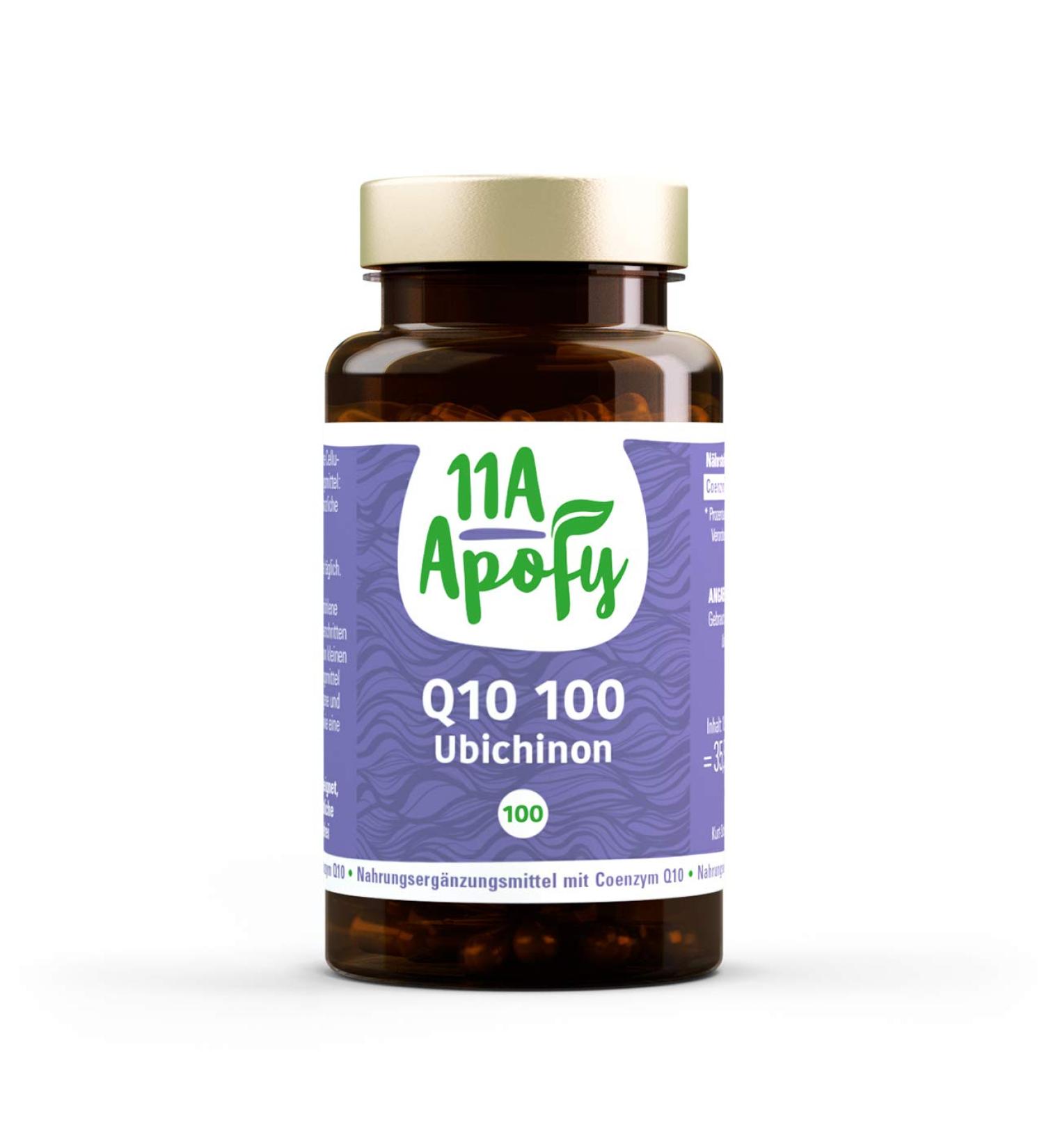 Buy 11A-Apofy Q10 100 Ubiquinone - 100% Natural Yeast Fermentation 100 Caps - International Shipping Available - Buy Online on GoSupps.com