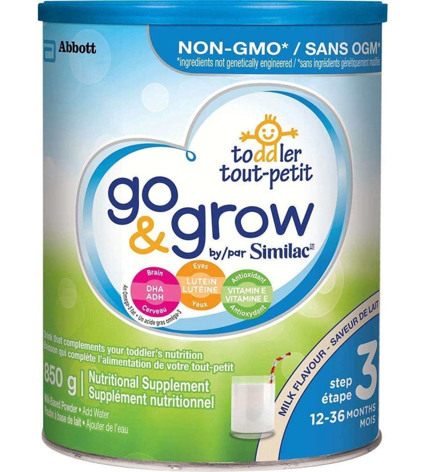 Similac Go & Grow Step 3 Toddler Drink Complement to Toddler Nutrition Milk Flavour 4x850 grams - Buy Online on GoSupps.com