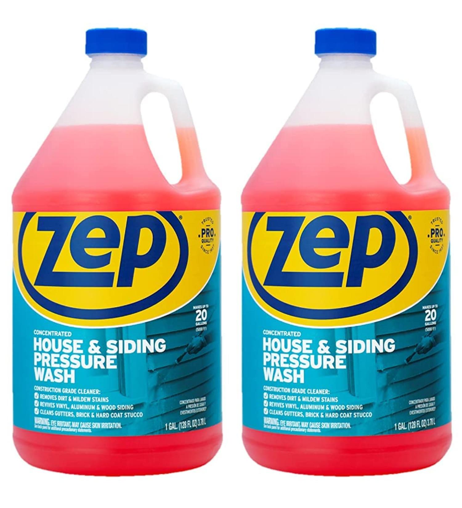 Zep House & Siding Pressure Wash Cleaner Concentrate - 1 Gallon Case of 2 - Construction Grade | International Shipping Available - Buy Online on GoSupps.com