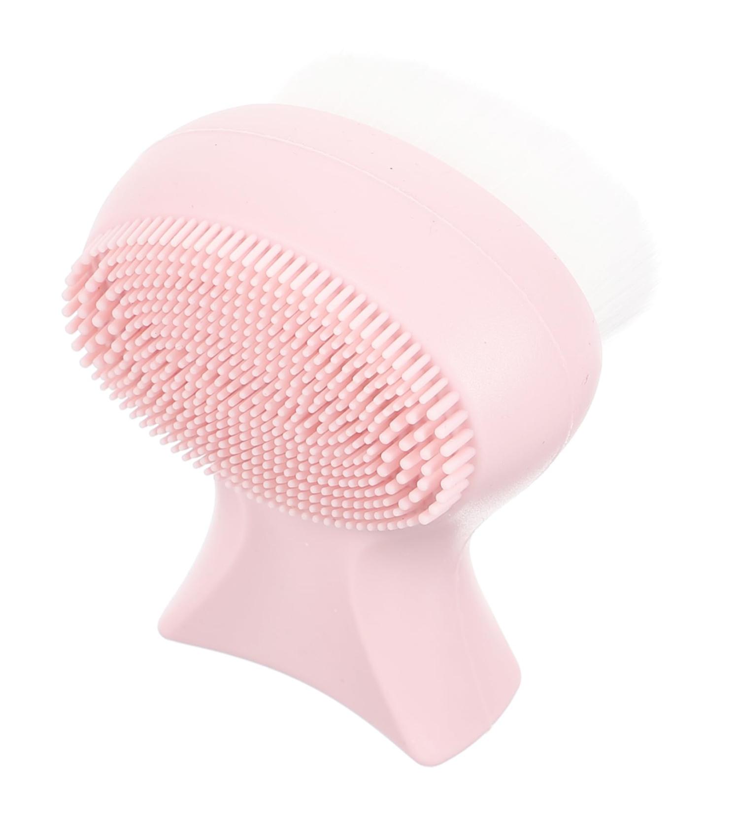 POPETPOP Double-sided Silicone Facial Cleansing Brush Manual Facial Scrubber Facial Wash Brush Cleaning Brush Facial Tools Facial Exfoliator Face Man-made Fiber Plastic Beauty Tools - Buy Online on GoSupps.com