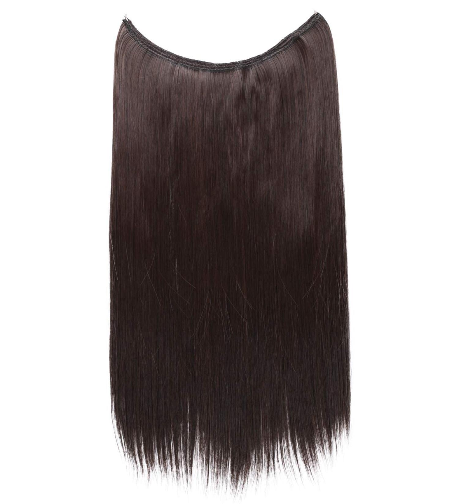 CAISHA 20" 1 Weft Extension With Elastic Band Hair Extensions Hairpiece Straight Reddish Brown E105 reddish brown #2/33 E105 - Buy Online on GoSupps.com