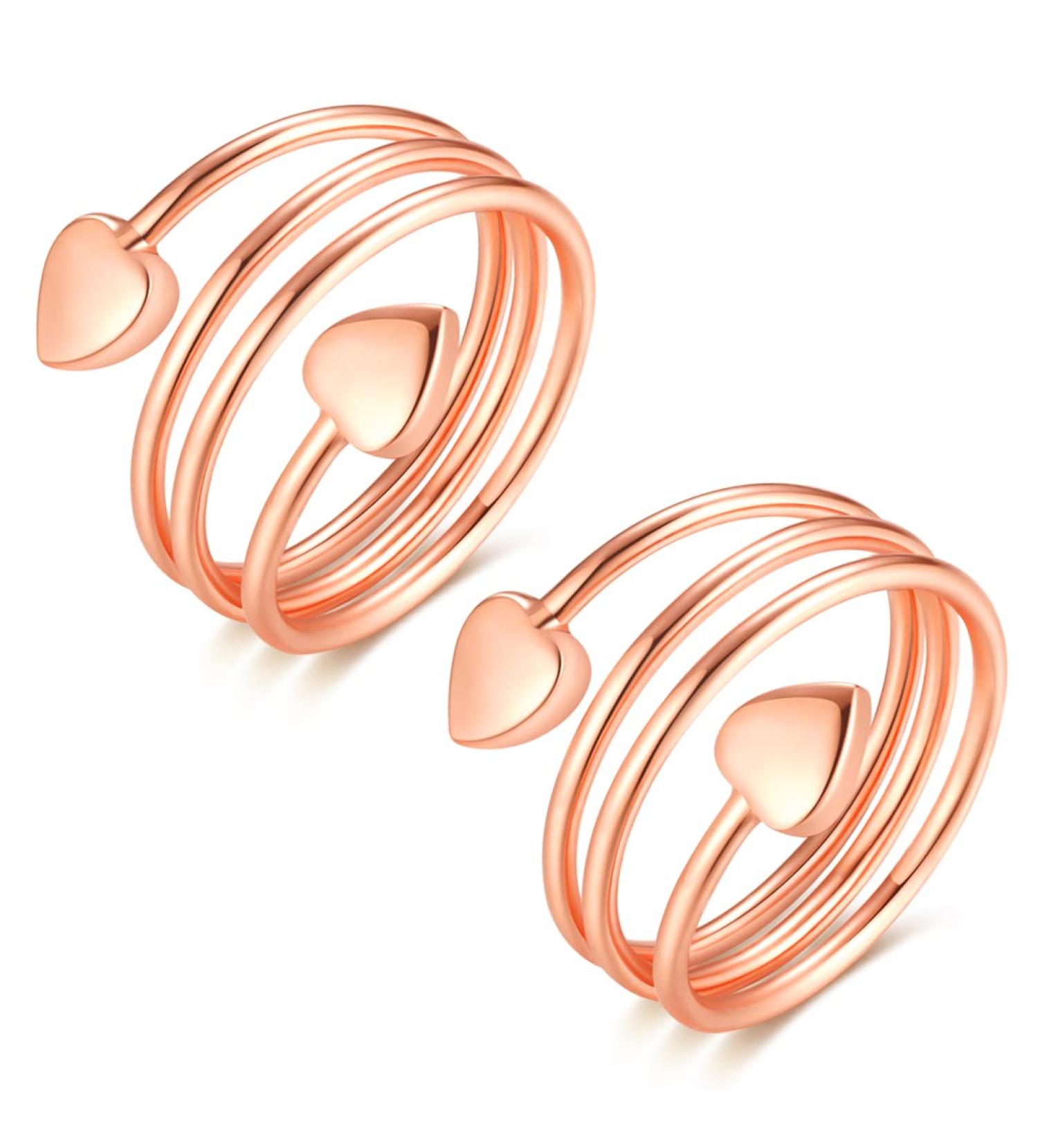Vicmag Copper Magnetic Rings for Arthritis Pain Relief - Adjustable Pure Copper Therapy Rings for Men & Women - Rose Gold Gift Box Included - Buy Online on GoSupps.com