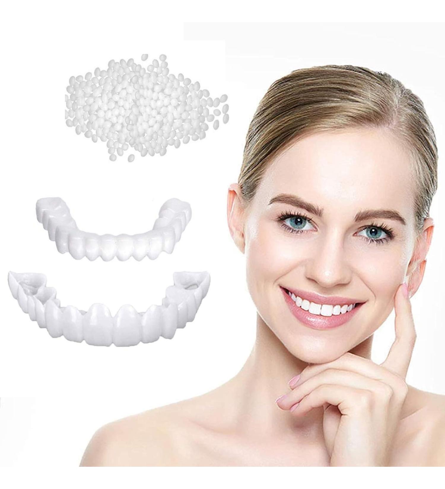 Brigtviee Smile Teeth Veneers - Reusable Cosmetic Dentures for Flawless Smiles | Instant Veneers for Tooth Defects - Buy Online on GoSupps.com