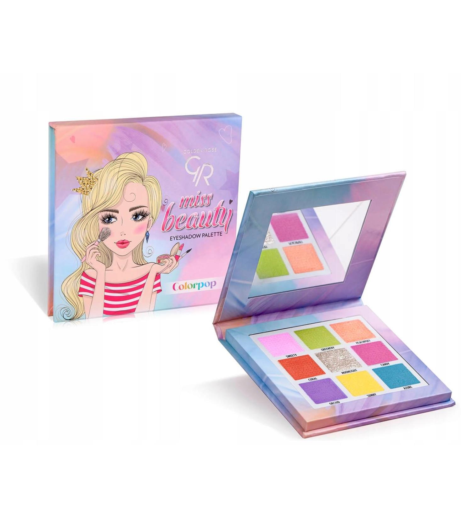 Colorpop 9 Eyeshadow Palette - Miss Beauty - Golden Rose - Eyeshadow & Palette - Multi 9 X 1.3g - Buy Online on GoSupps.com