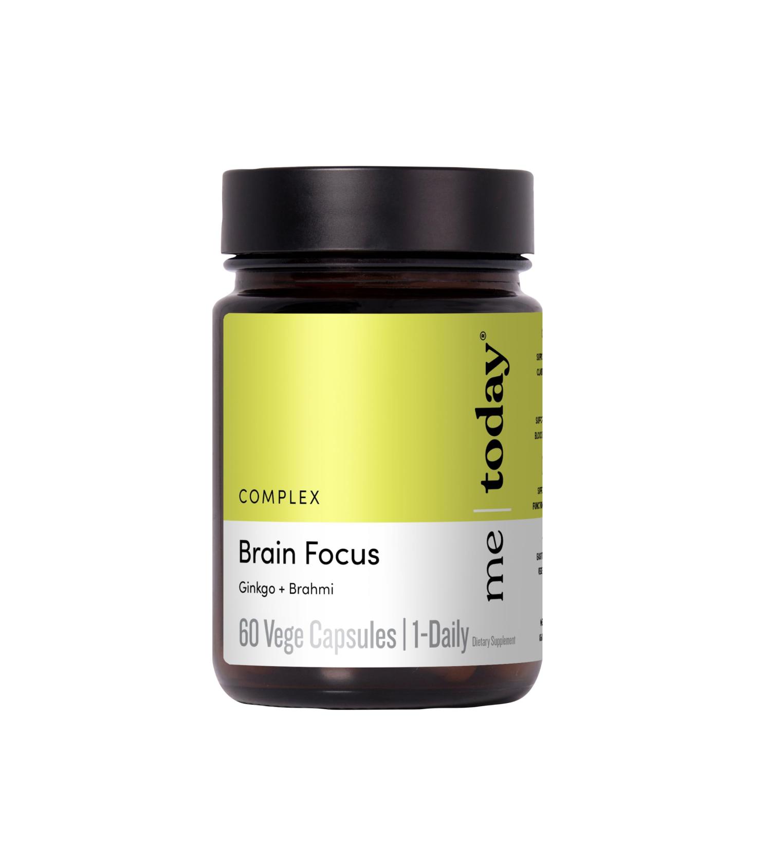 me today Brain Supplements for Memory and Focus in Adults Vegan Friendly Capsules with Ginkgo & Brahmi for Mental Clarity Memory Boost and Cognitive Support 60 Servings - Buy Online on GoSupps.com