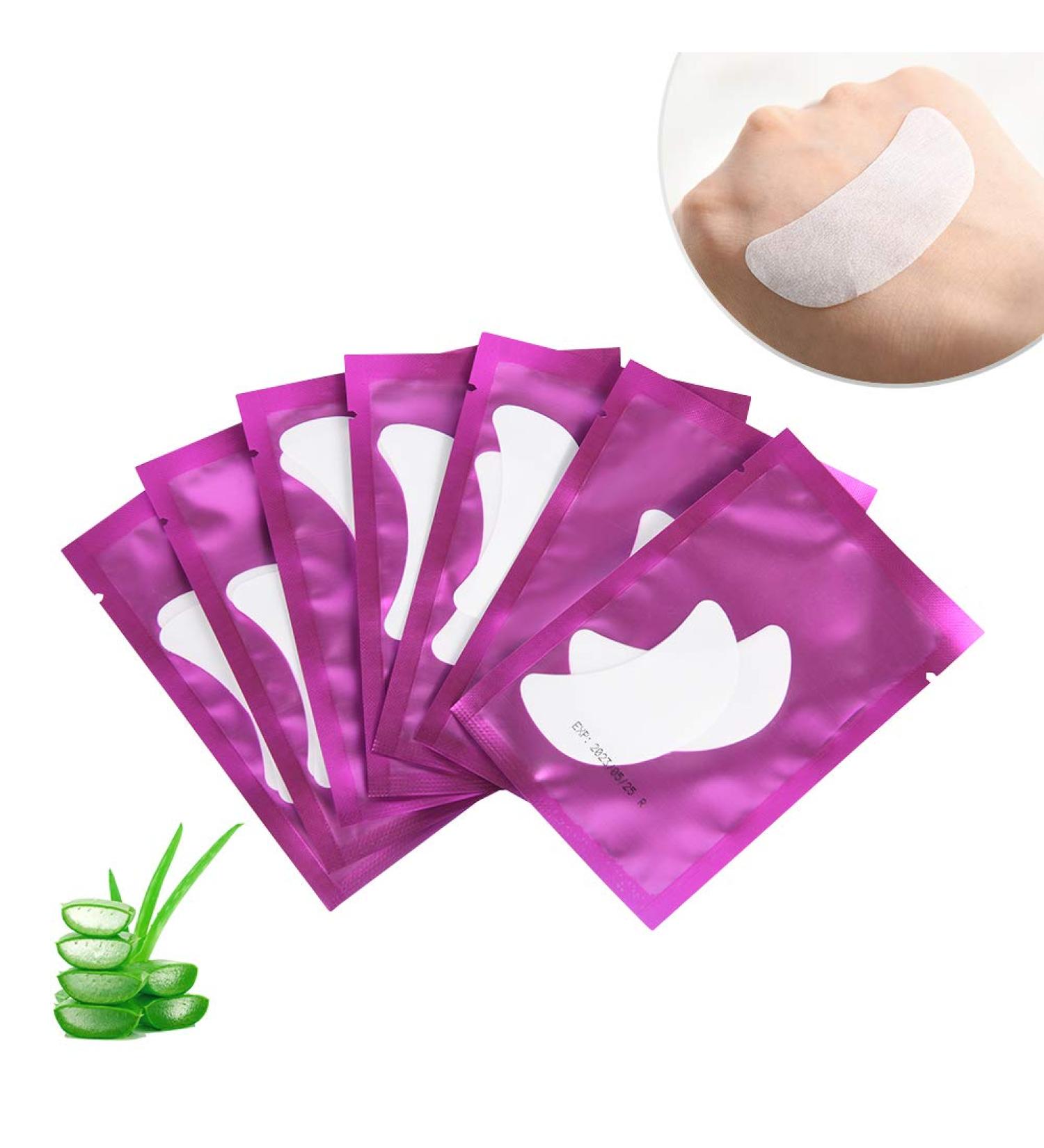 Buy 50 Pairs Purple Boat Shape Eye Pads for Eyelash Extensions | LunaMoon Under Eye Pads for Lash Application & Care - Buy Online on GoSupps.com