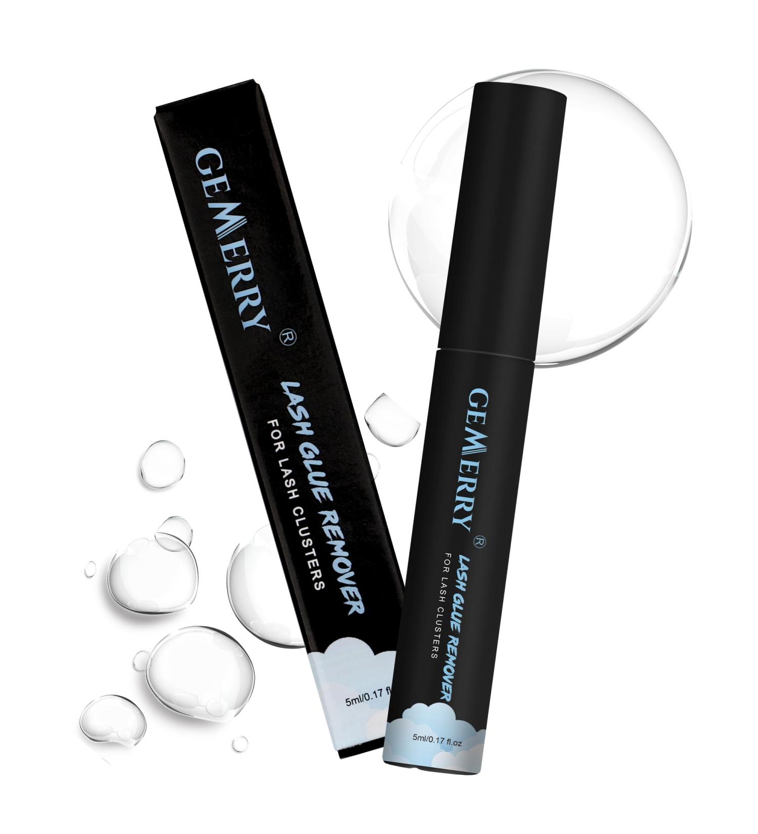 GEMERRY Lash Remover for Extensions - Gentle Oil Formula | 5ml Cluster Glue Removal for Self-Use | Non-Irritating Mascara Wand | 1 Count - Buy Online on GoSupps.com