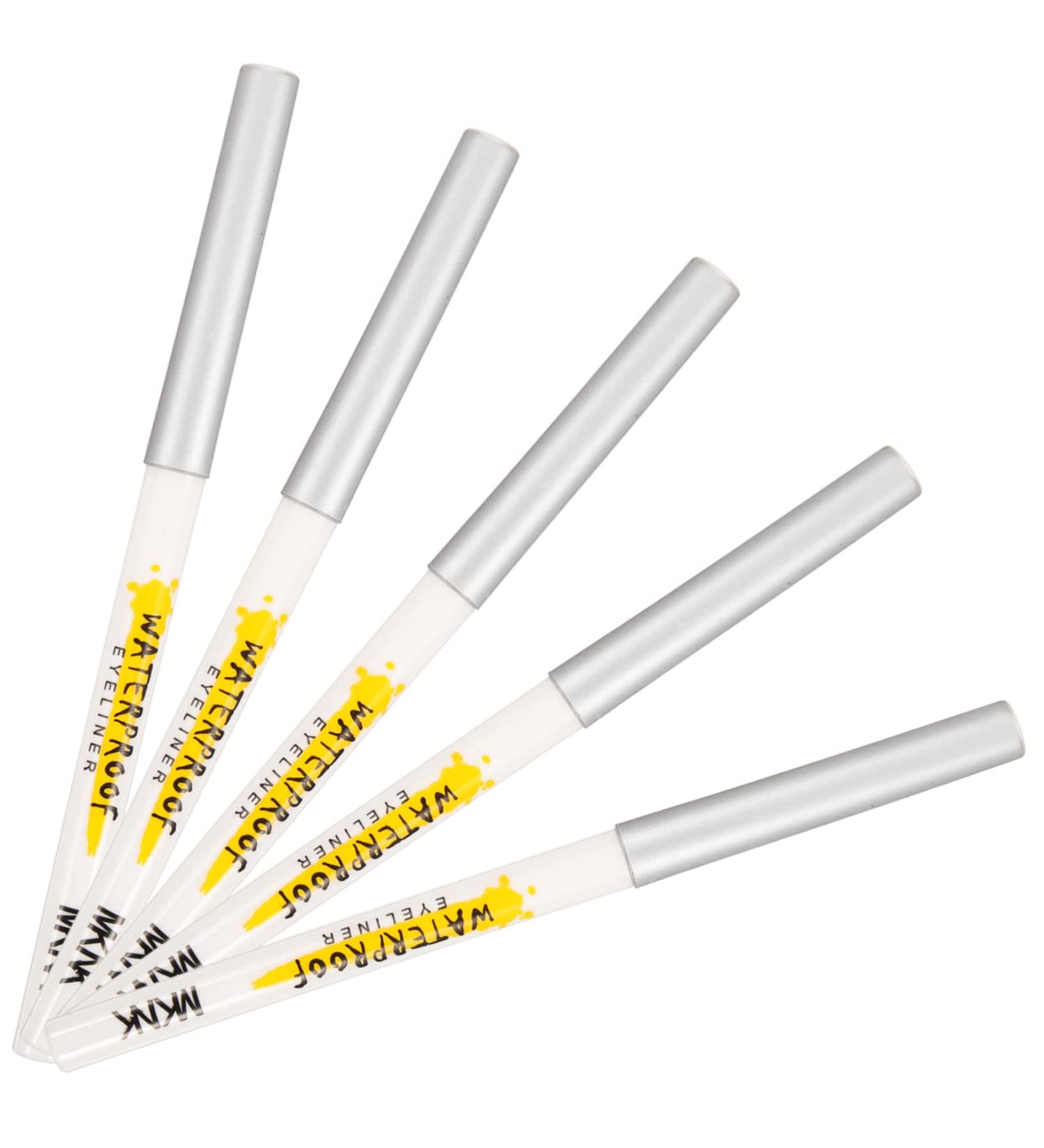 VINTORKY 5pcs White Lying Silkworm Pen Matte Cream Eyeshadow White Crayons Eye Makeup Pencil Abs Girl Make up - Buy Online on GoSupps.com