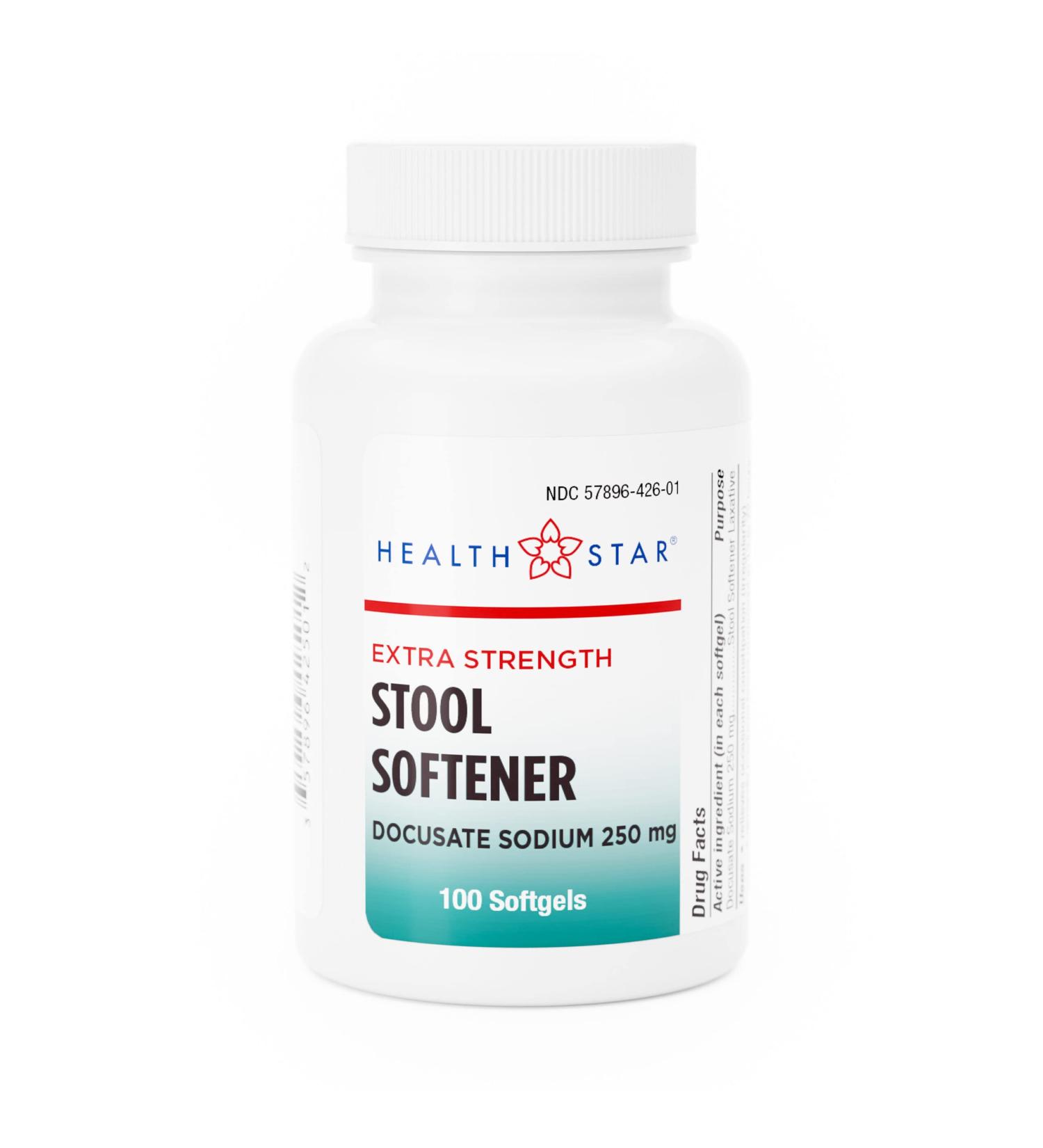 GeriCare Docusate Sodium Extra Strength Stool Softener - 250mg Stimulant Laxative Softgels for Men & Women- Constipation Relief - Adults Daily Bowel Movement Laxative 100 Count (Pack of 1) - Buy Online on GoSupps.com