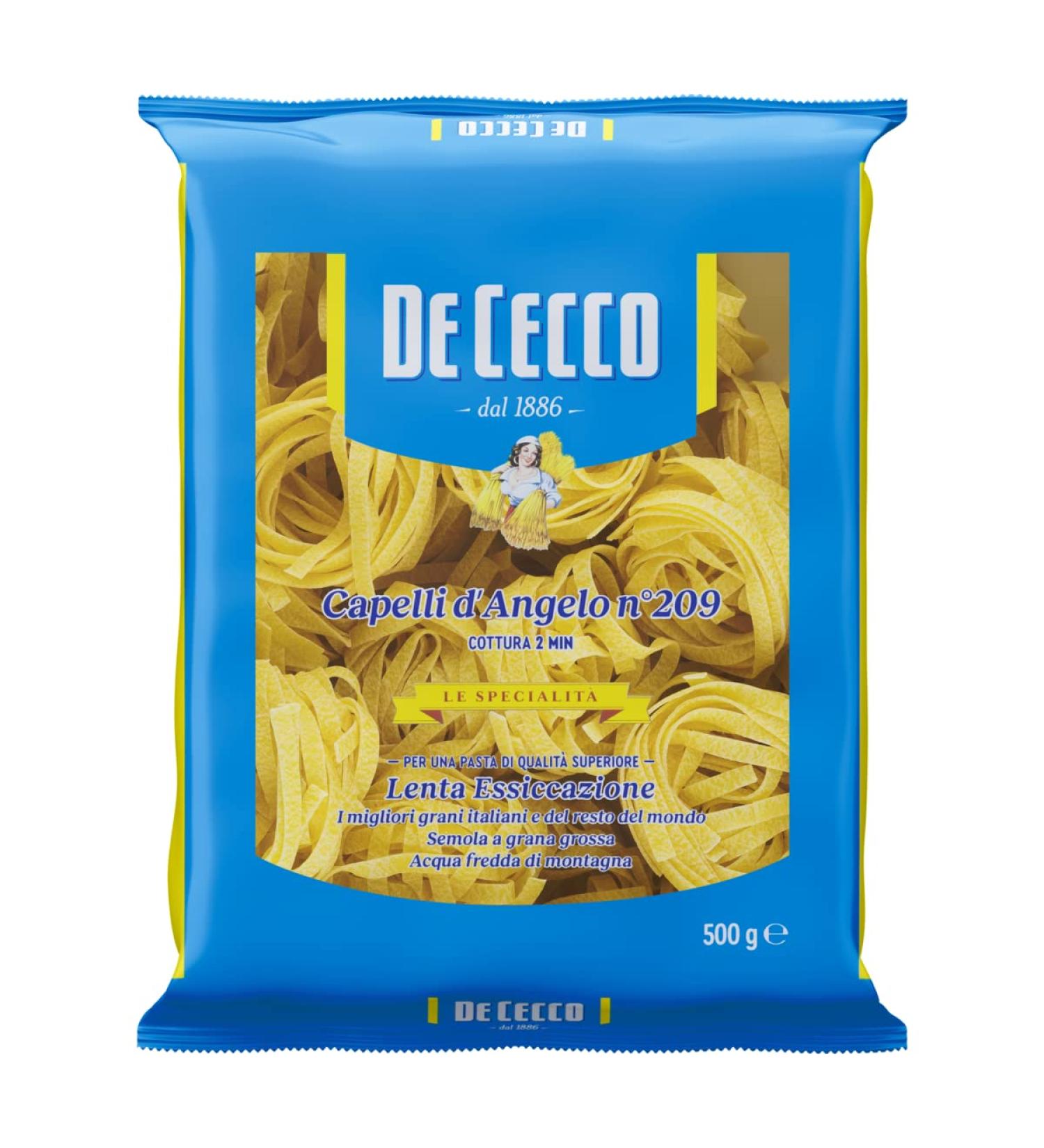 De Cecco Capelli D'Angelo Angel Hair Pasta 500 g 1 - Buy Online on GoSupps.com