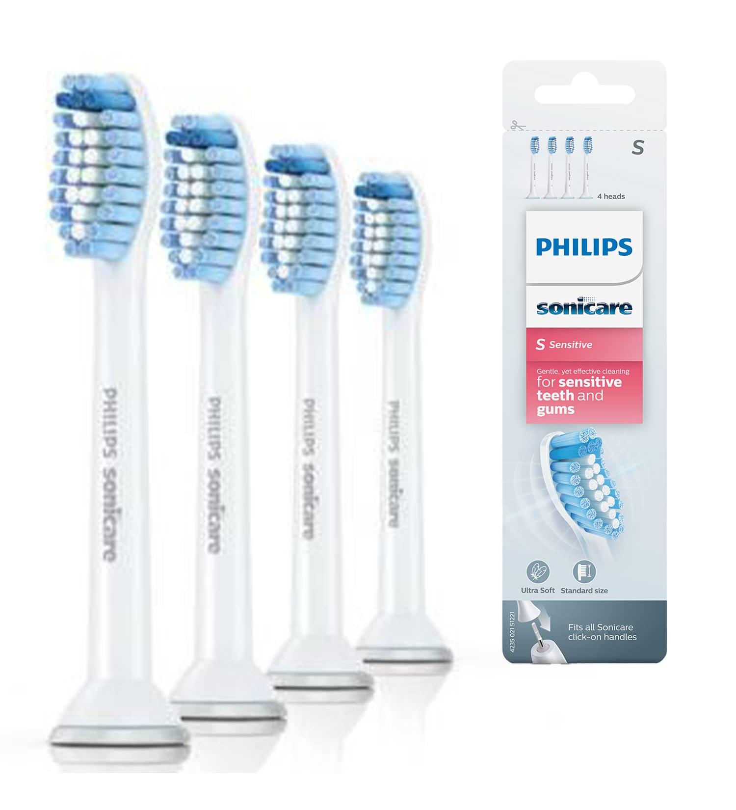 Philips Sonicare Sensitive Standard Brush Heads - Gentle Dental Care - Buy Online on GoSupps.com