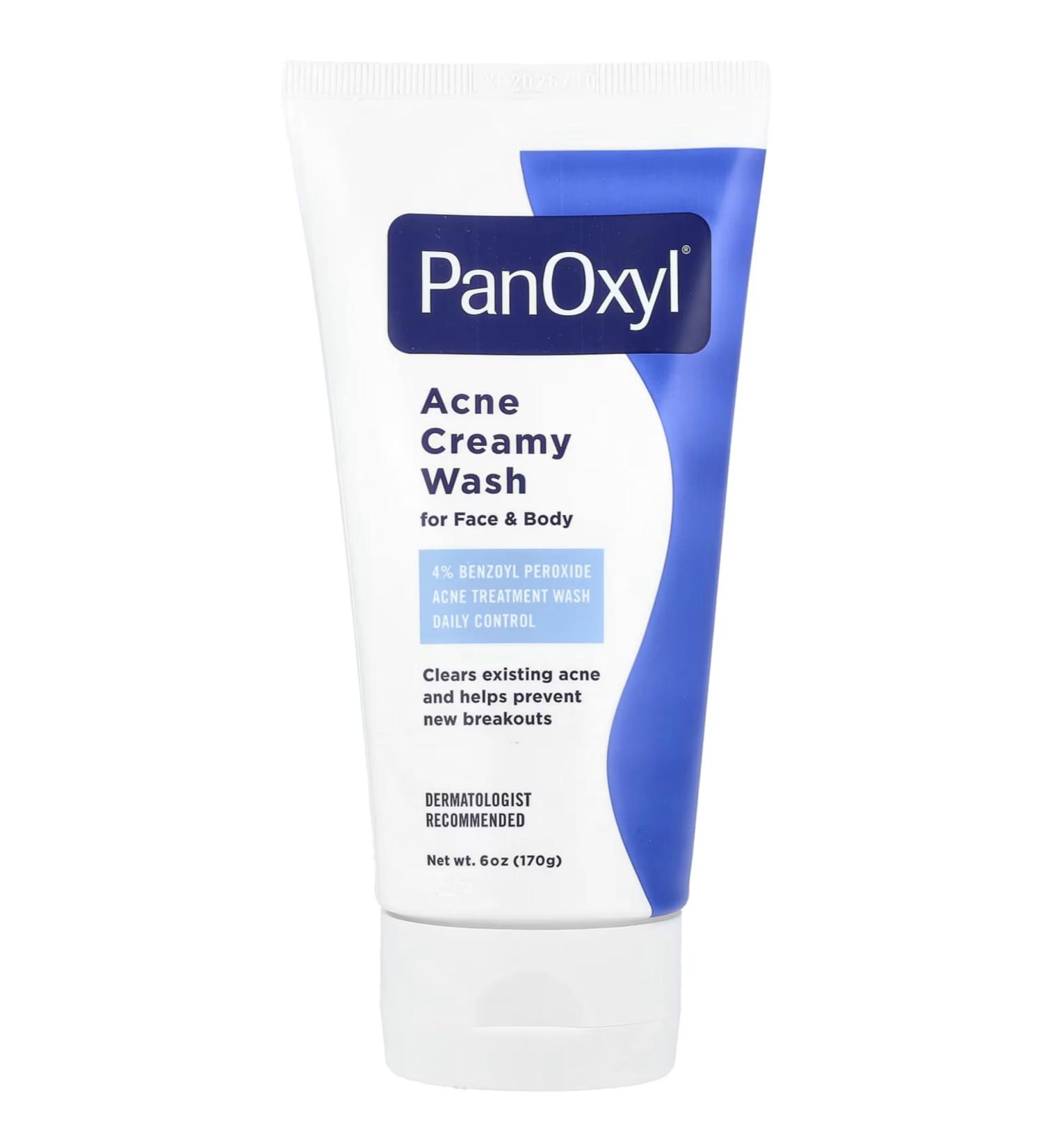 PanOxyl 4 Acne Creamy Wash 4% Benzoyl Peroxide 6 oz (Pack of 6) - Buy Online on GoSupps.com