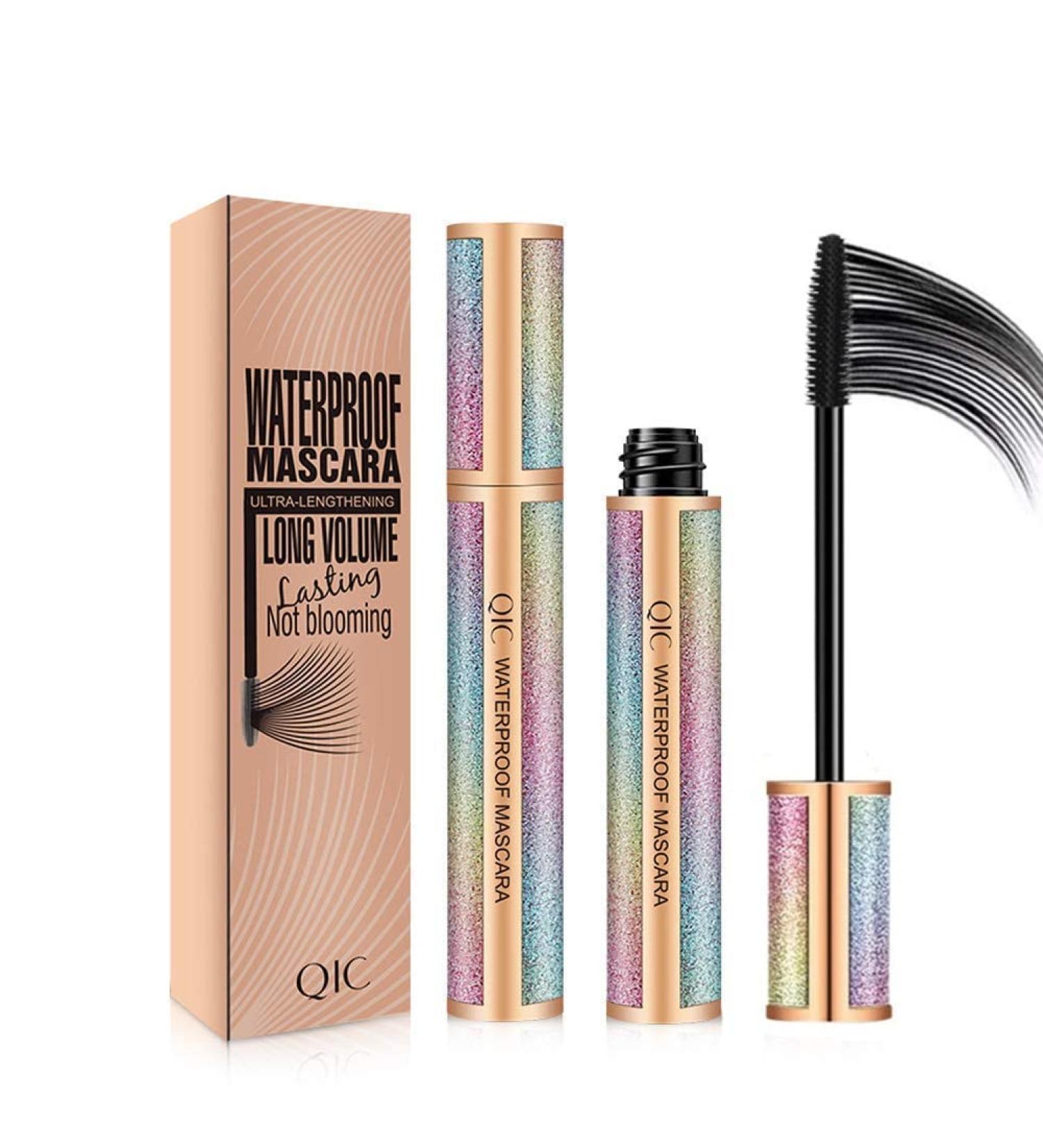 4D Silk Fiber Lash Mascara - Waterproof, Smudge-proof, Lengthening & Thickening - Long Lasting & Hypoallergenic Formula - Black 1.4oz - Buy Online on GoSupps.com
