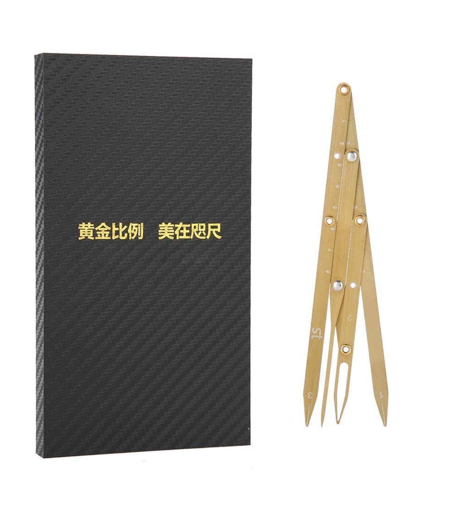 Stainless Steel Eyebrow Measurement Sliding Ruler - Durable Eyebrow Shaping Tool (Gold) - Buy Online on GoSupps.com