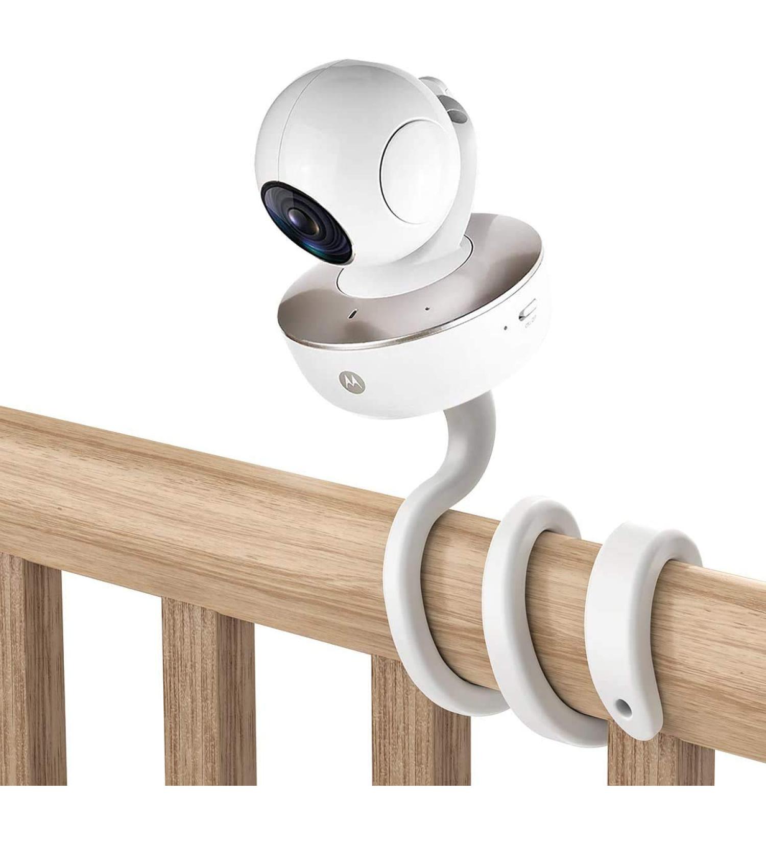 Universal Baby Monitor Mount for Arlo/Motorola/Nannio/HelloBaby - No-Tools Twist Holder for Cameras - White - Buy Online on GoSupps.com