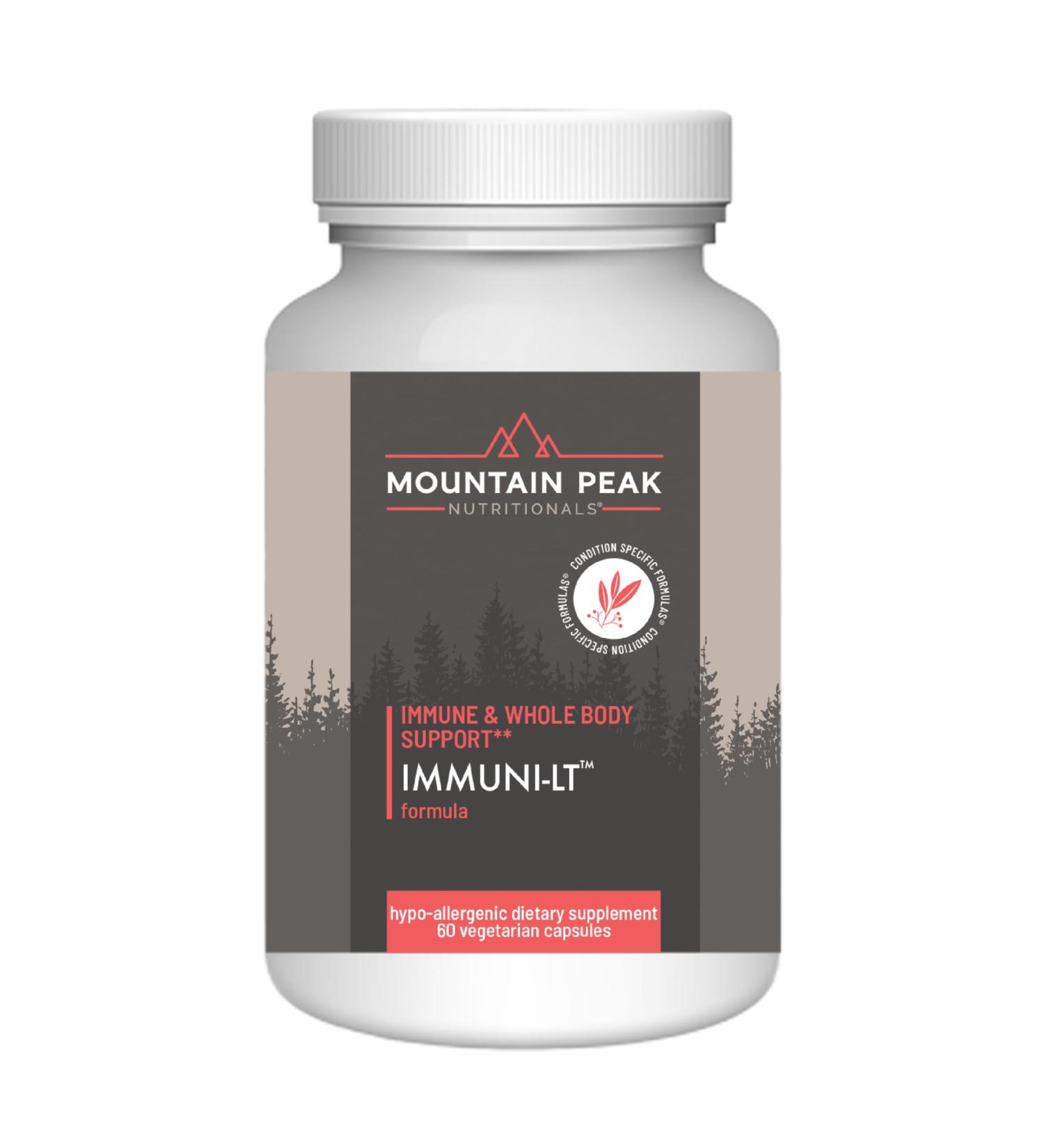 Mountain Peak Nutritionals Immuni-LT - Immune System & Whole Body Support Supplement - Power Packed Immune Booster Dynamic Immune Defense with Essential Vitamins & Minerals (60 Vegetarian Capsules) - Buy Online on GoSupps.com