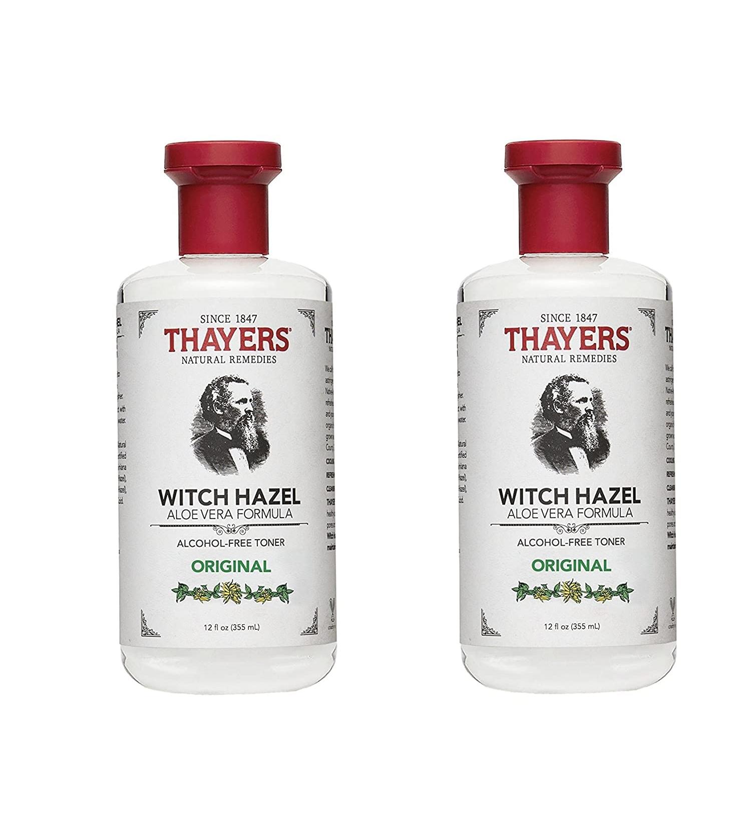THAYERS Facial Toner Original Witch Hazel gOjCVF 12 Fluid Ounce (Packaging may vary) (Pack of 2)