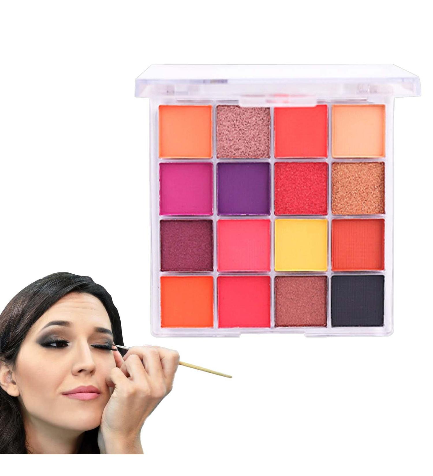 Multicolor Eyeshadow Palette Waterproof Multicolor Face Shadow Palette | Makeup Accessory Matte Shimmer Face Shadow Palette for Beginners Home Use Shzons 02 - Buy Online on GoSupps.com