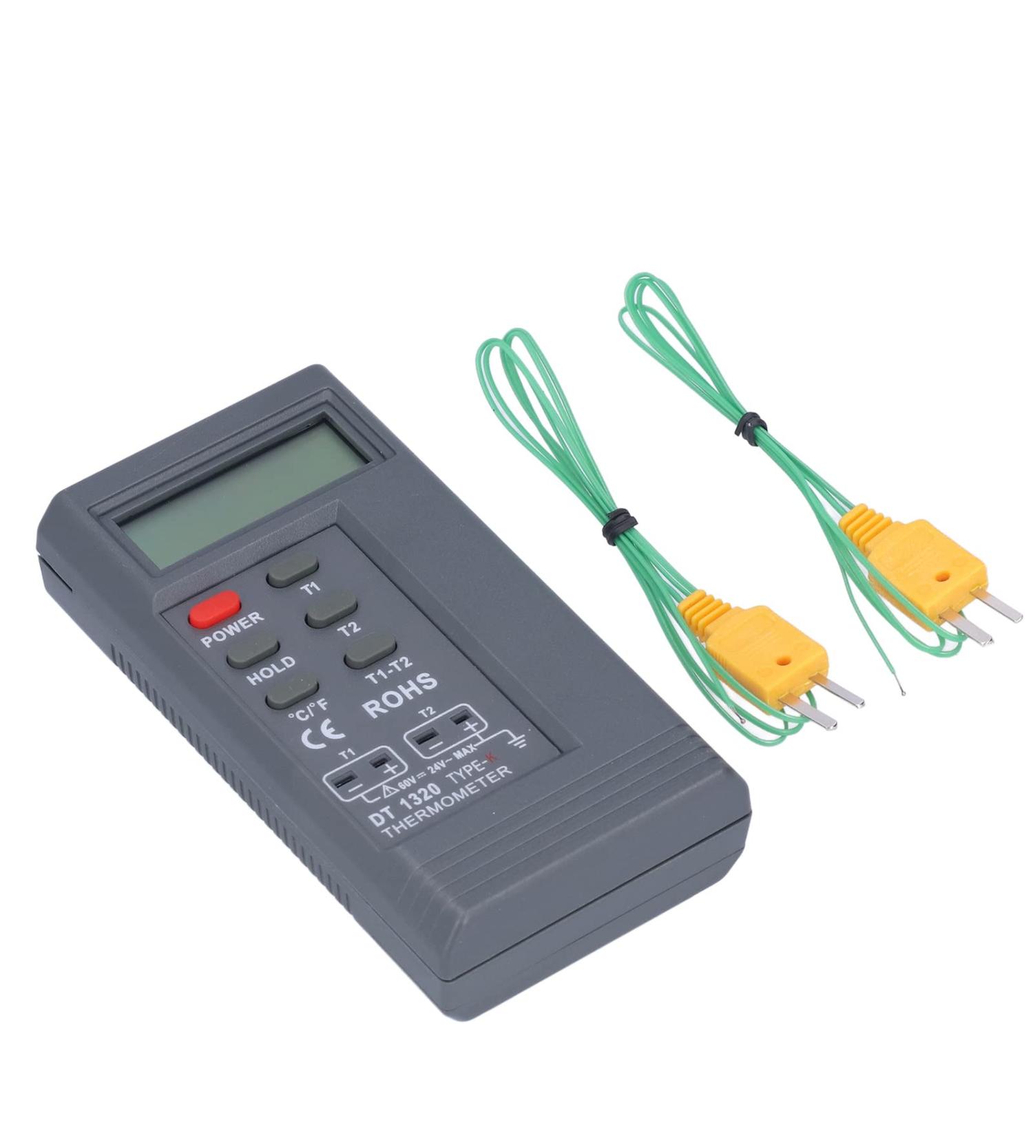 LANTRO JS Digital Thermometer -200 C to 1370 C | LCD Temperature Meter with K Type Probe - Precise Temperature Measurement for Home & Industry - Buy Online on GoSupps.com