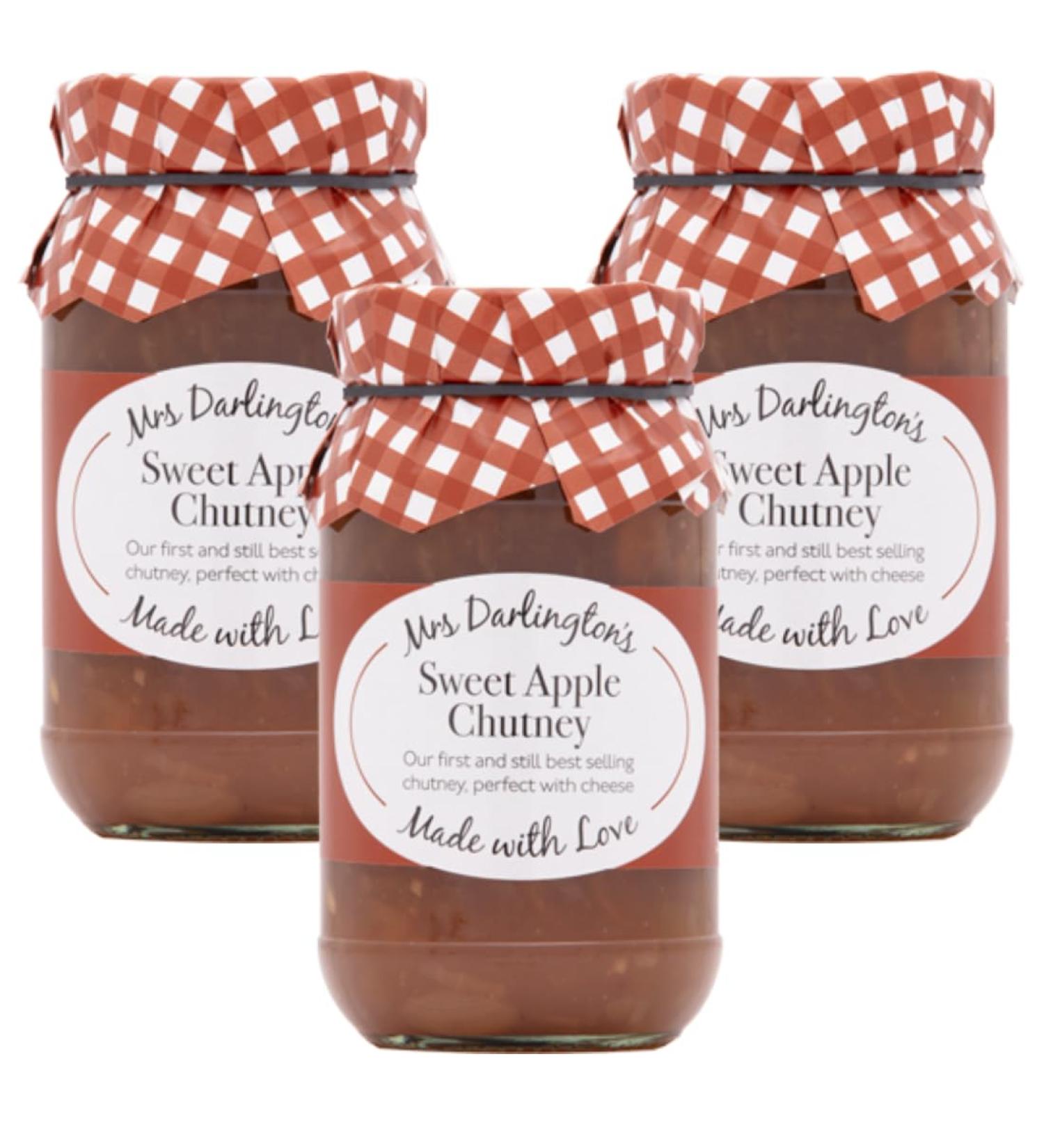 Mrs Darlington's Sweet Apple Chutney - 312g - Pack of 3