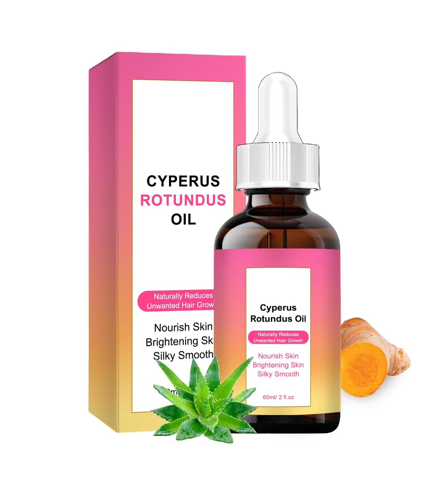 Cyperus Rotundus Oil for Hair Removal - Natural Formula to Reduce & Slow Body Hair Regrowth Soothes Skin Organic Ingredient 60ml (01) - Buy Online on GoSupps.com